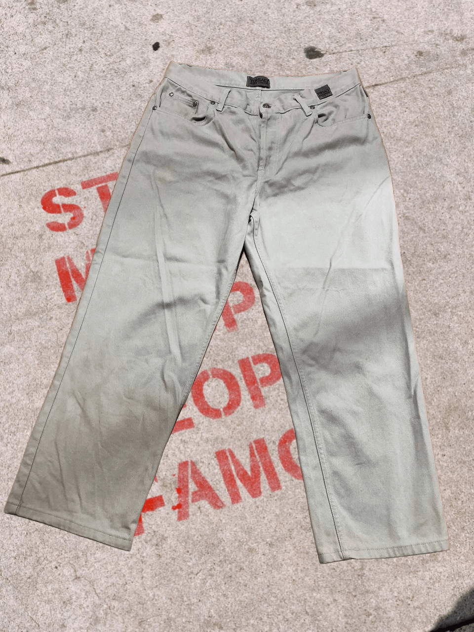 Versace Jeans Couture Designers Vintage Versace Denim Pants Size US 34 / EU 50 - 1 Thumbnail
