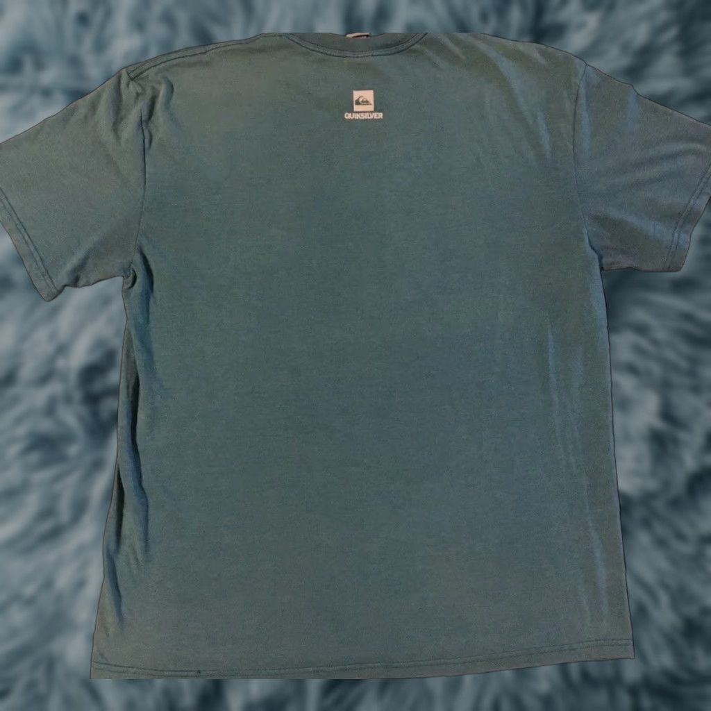 Billabong VINTAGE Quiksilver Faded Distress Shirt XL Surf Skate Grunge Gotcha 90s Y2K TC T-Shirt Mens XL Green Blue Beach Ocean Pattern Striped Graphic Tee Size US XL / EU 56 / 4 - 1 Thumbnail
