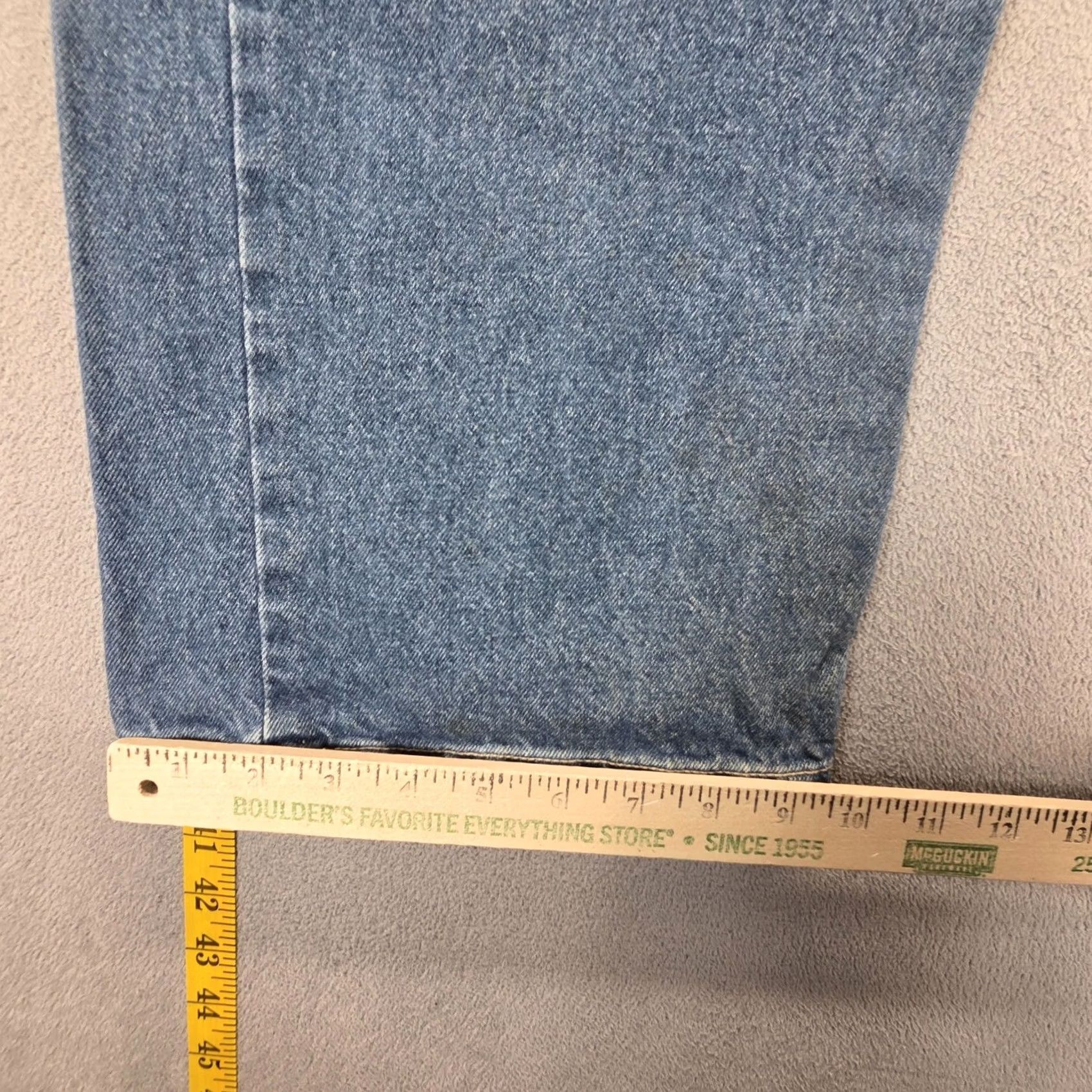 Levi's Levis Jeans Mens Blue 33x30 Engineered VTG Twisted Flap Pocket Distressed Pockets Button Size US 33 - 5 Thumbnail