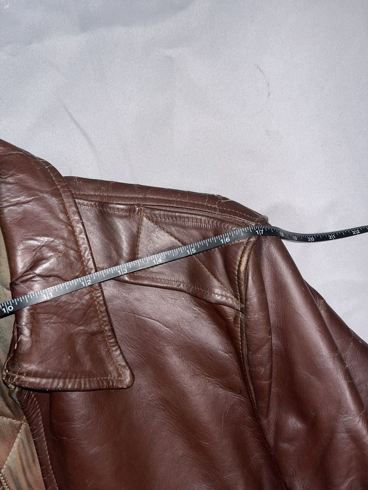 Aero Leathers Grais 1950s Vintage Genuine Horsehide A2 Flight Jacket y2k Size US S / EU 44-46 / 1 - 4 Thumbnail