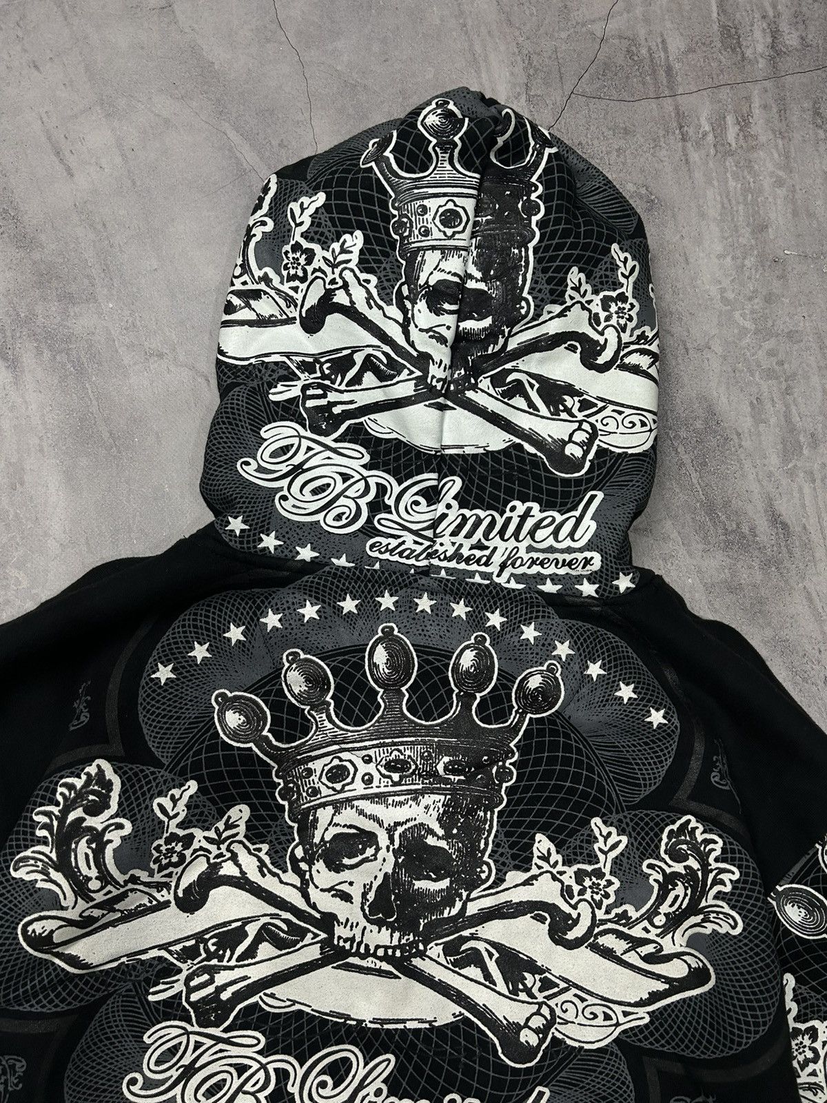 Japanese Brand × Vintage Vintage zip hoodie Fishbone streetwear tattoo y2k swag hype Size US XXL / EU 58 / 5 - 8 Thumbnail