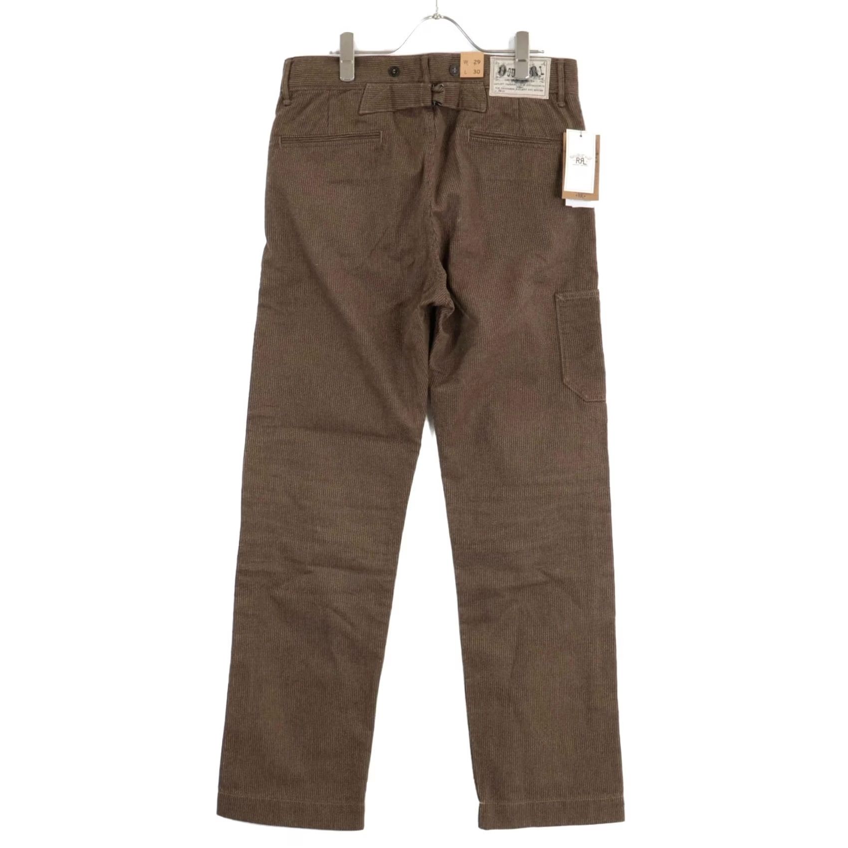 Ralph Lauren RRL Ralph Lauren Khaki Striped Cotton-twill Pants Size 29/30 Straight Men's Size US 29 - 2 Thumbnail