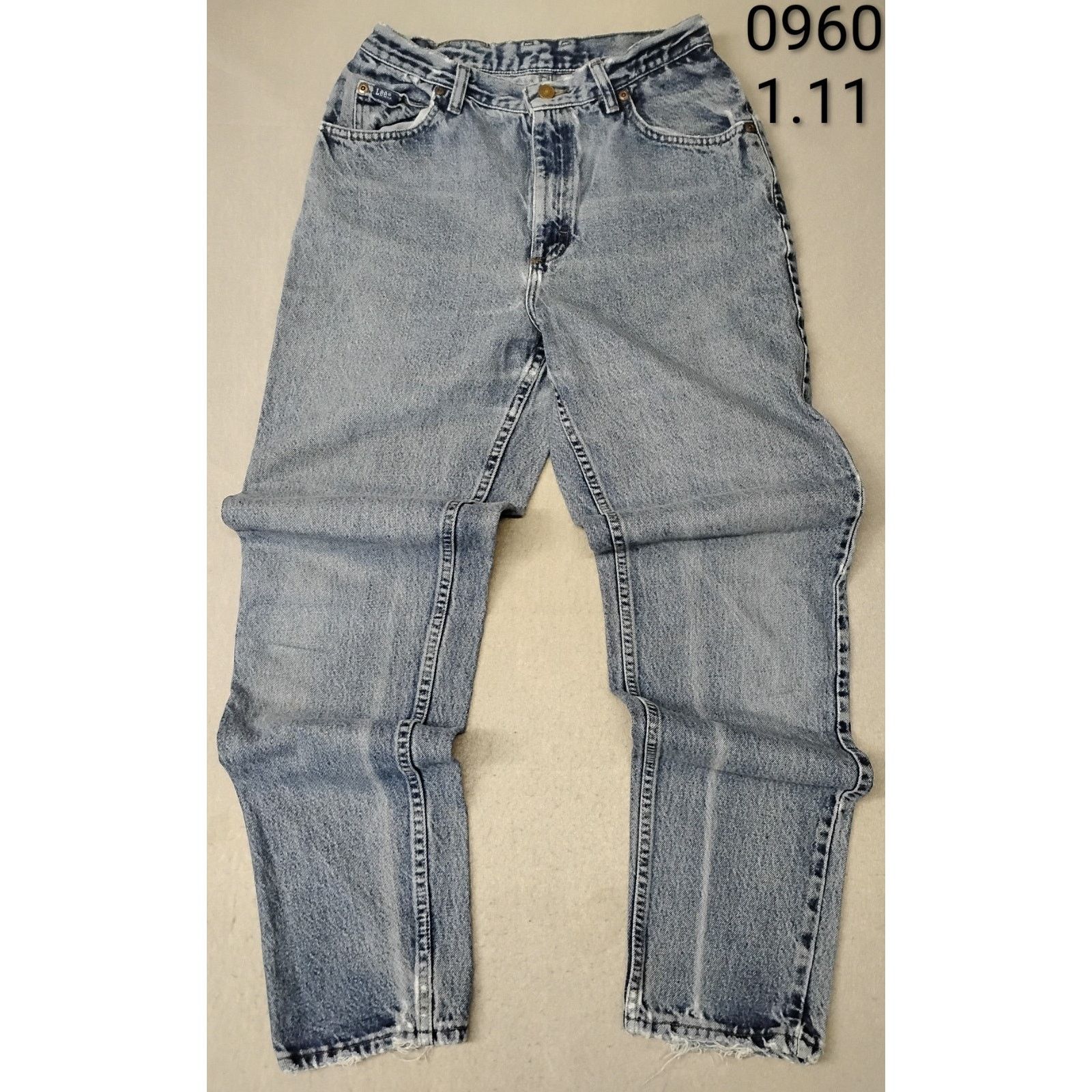Lee Lees (10) Womens Vintage High Rise Straight Blue Denim Jeans Size 32" / US 10 / IT 46 - 1 Thumbnail