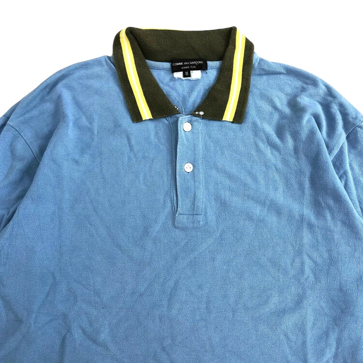 Comme des Garcons Homme Plus Vintage Comme Des Garcons Homme Plus CDG Button Polo Shirts Size US M / EU 48-50 / 2 - 2 Thumbnail