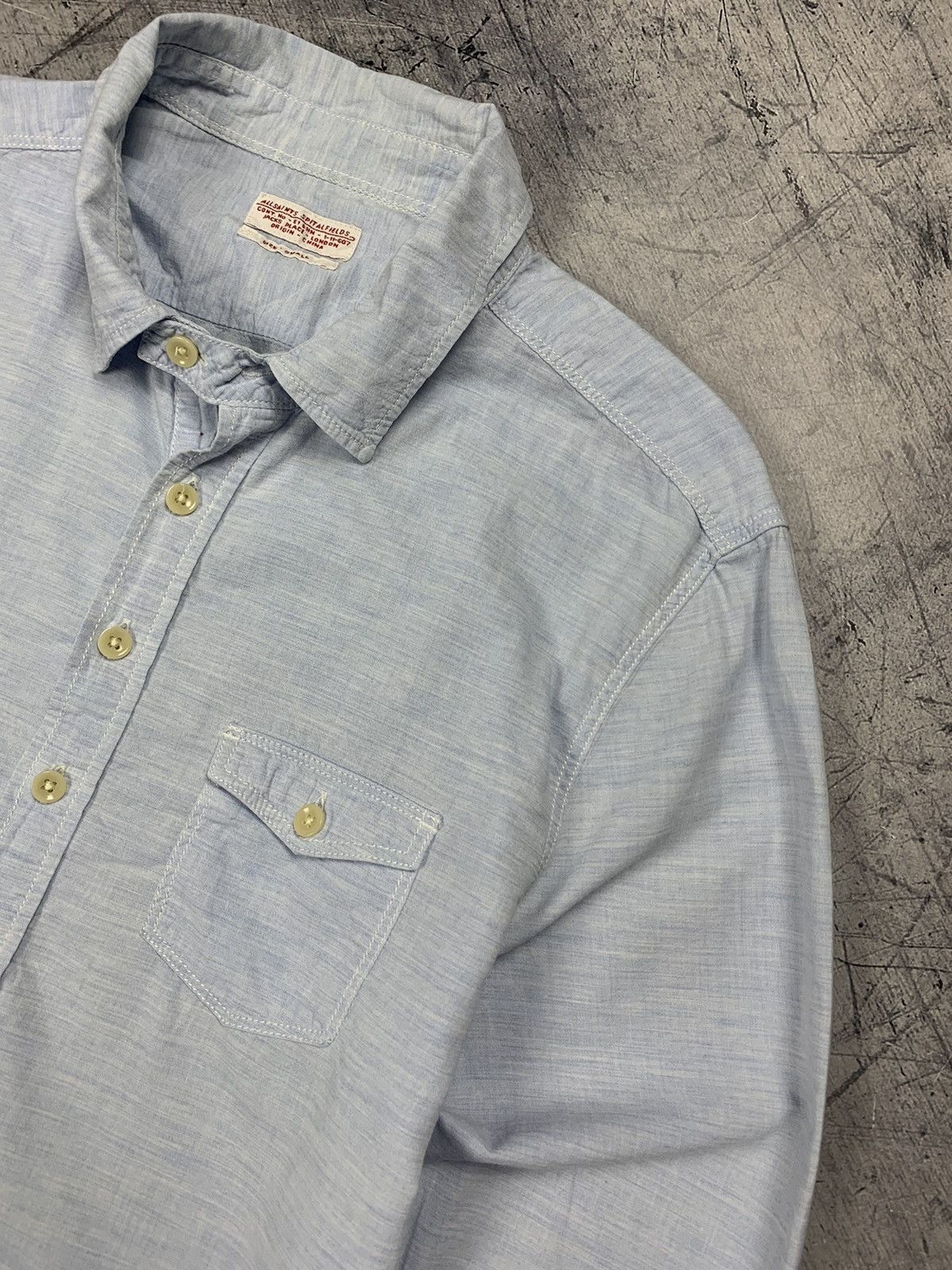 Allsaints Designer Allsaints Stapleton L/SVL Shirt Buttons-Up Blue Size US S / EU 44-46 / 1 - 4 Thumbnail