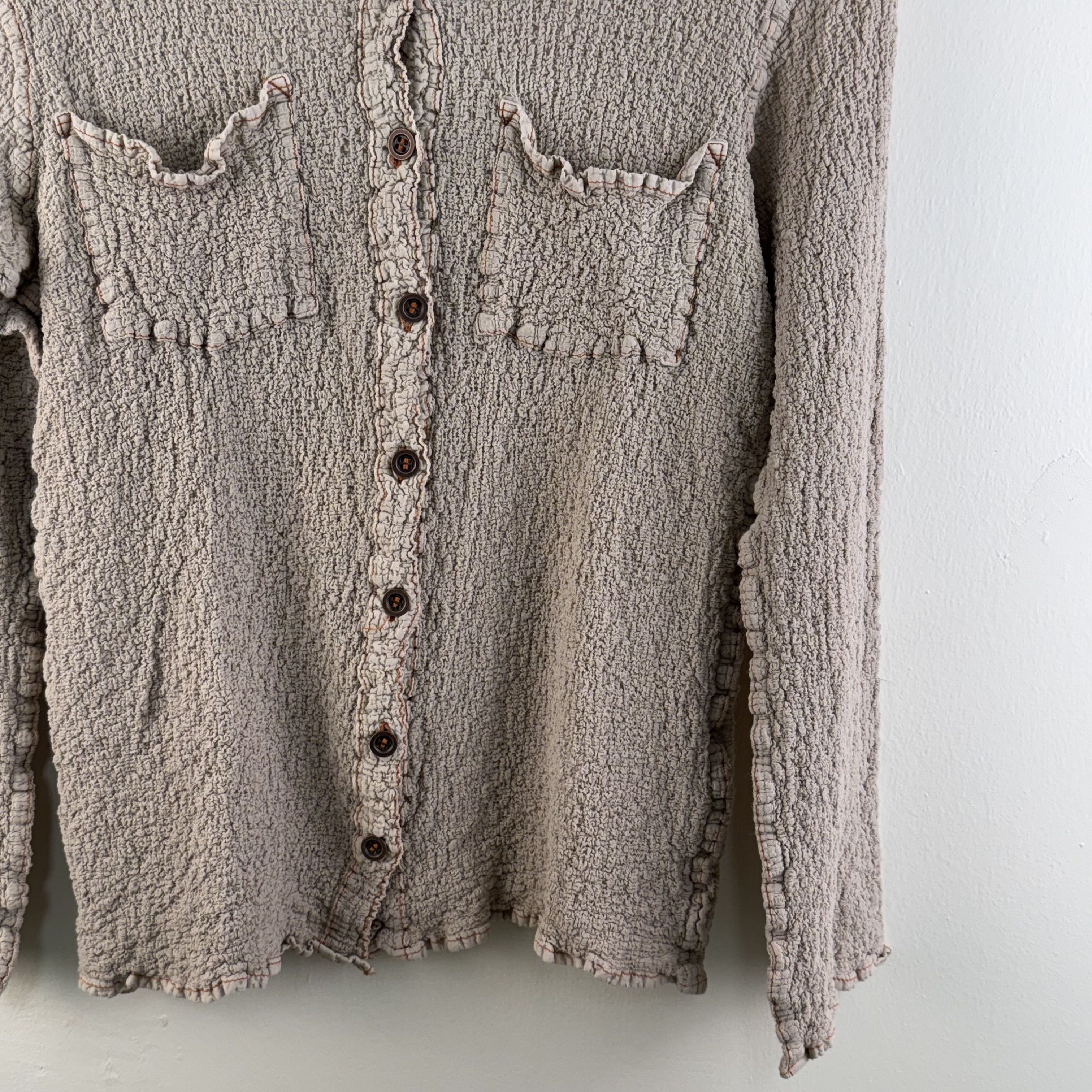 Issey Miyake Issey Miyake Me Cauliflower Long Sleeve Shirt Size S / US 4 / IT 40 - 5 Thumbnail