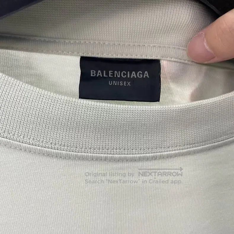 Balenciaga Balenciaga White logo blocked short-sleeved shirt Size US L / EU 52-54 / 3 - 3 Thumbnail