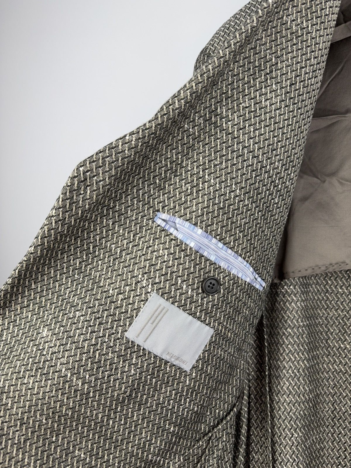 Missoni × Vintage Luxury Missoni Uomo Suit Blazer Jacket L / 44R Size 44R - 10 Thumbnail