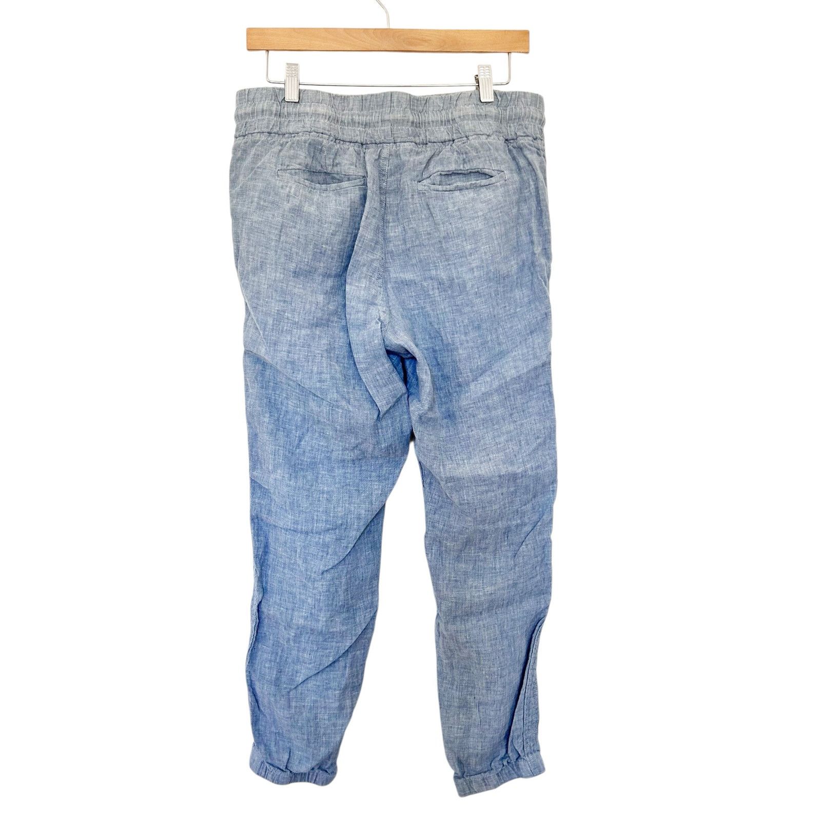 Athleta Athleta Blue Chambray Cabo Linen Joggers Sz 8 Size 30" / US 8 / IT 44 - 5 Thumbnail