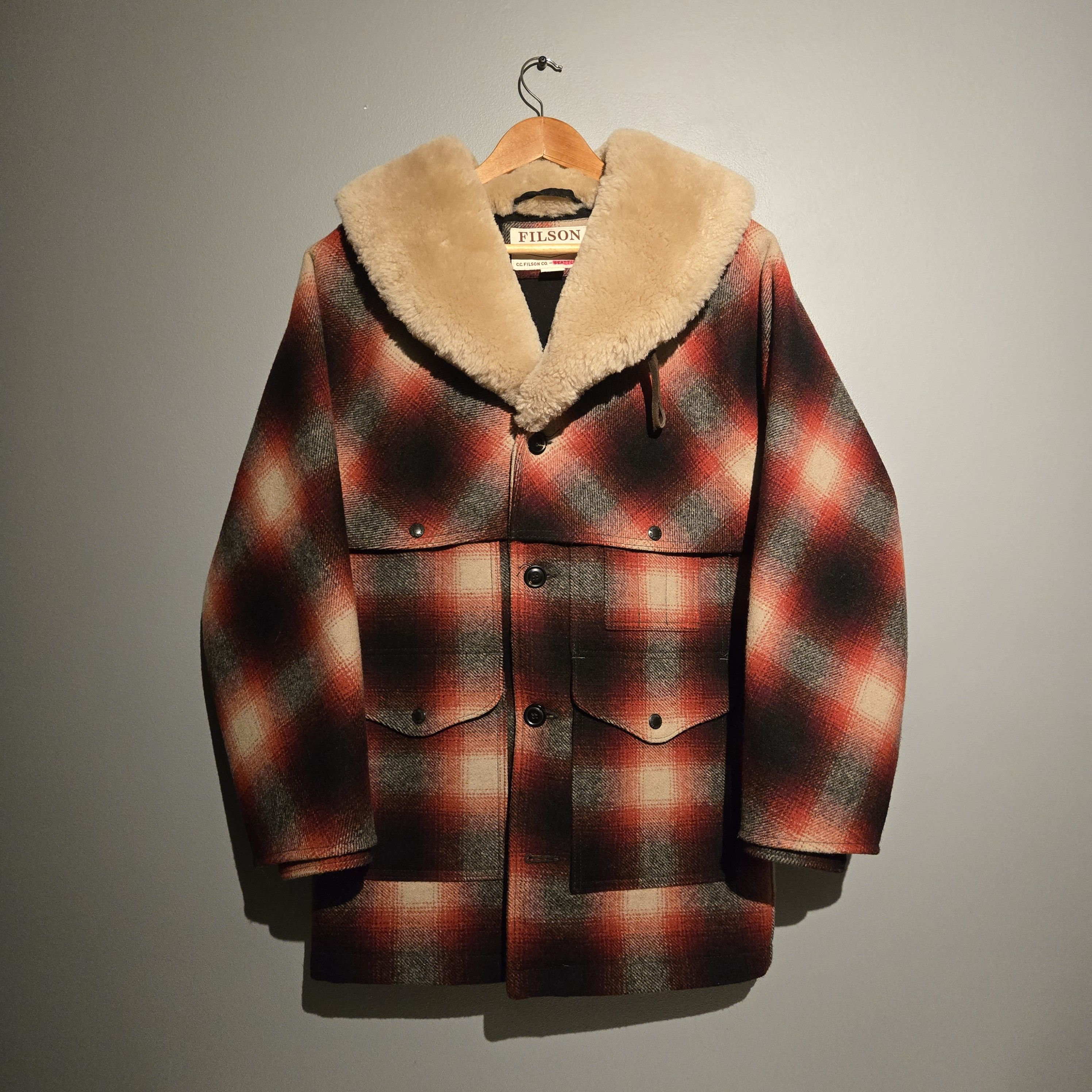 Filson Rare 2017 Red/Cream Plaid Colourway Filson Packer Coat Size US XS / EU 42 / 0 - 1 Thumbnail