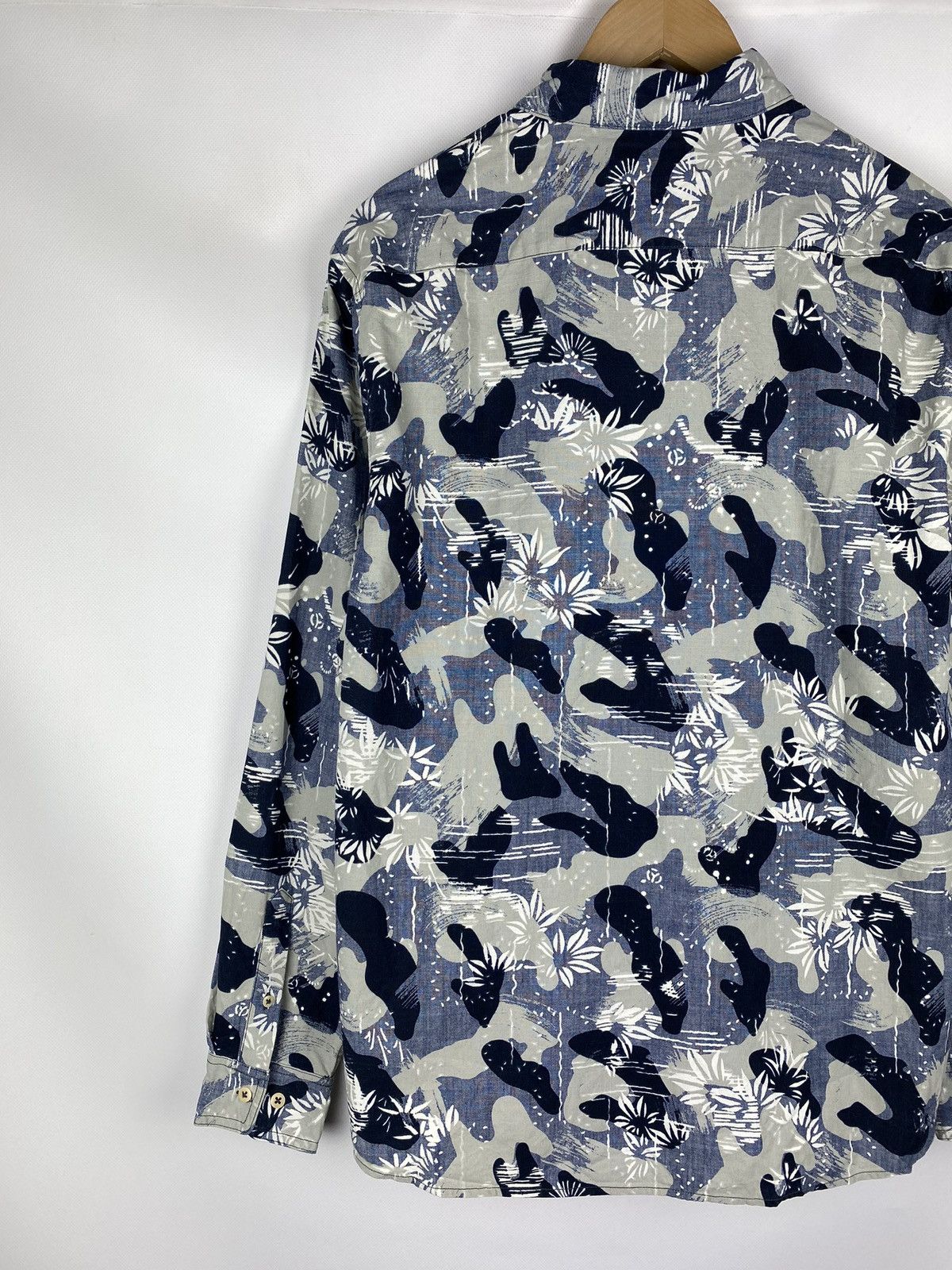 DENHAM Denham men’s long sleeve patterned button up shirt Size US XL / EU 56 / 4 - 13 Thumbnail