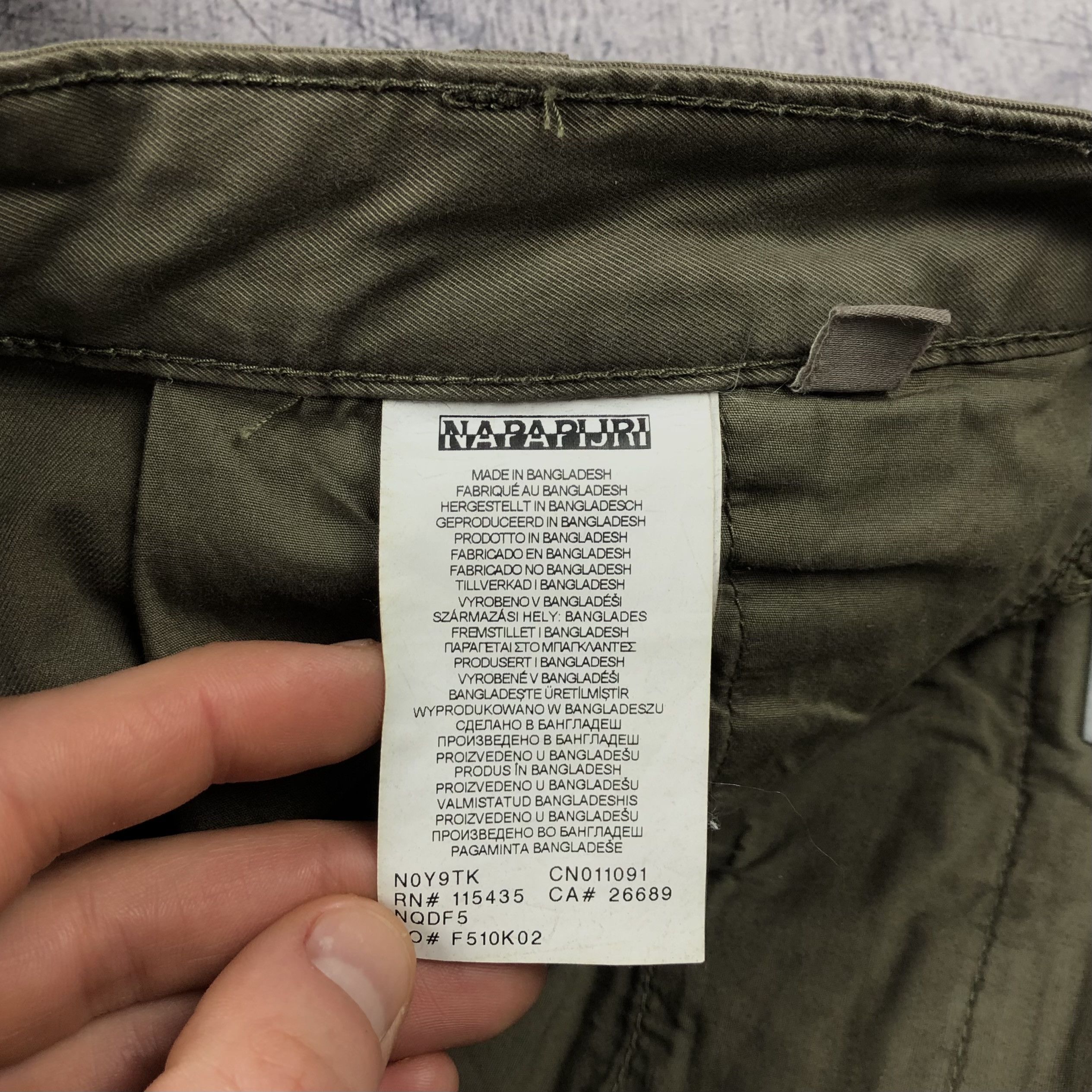 Napapijri Napapijri Cargo Pocket Pants Casual Khaki Size US 33 - 7 Thumbnail
