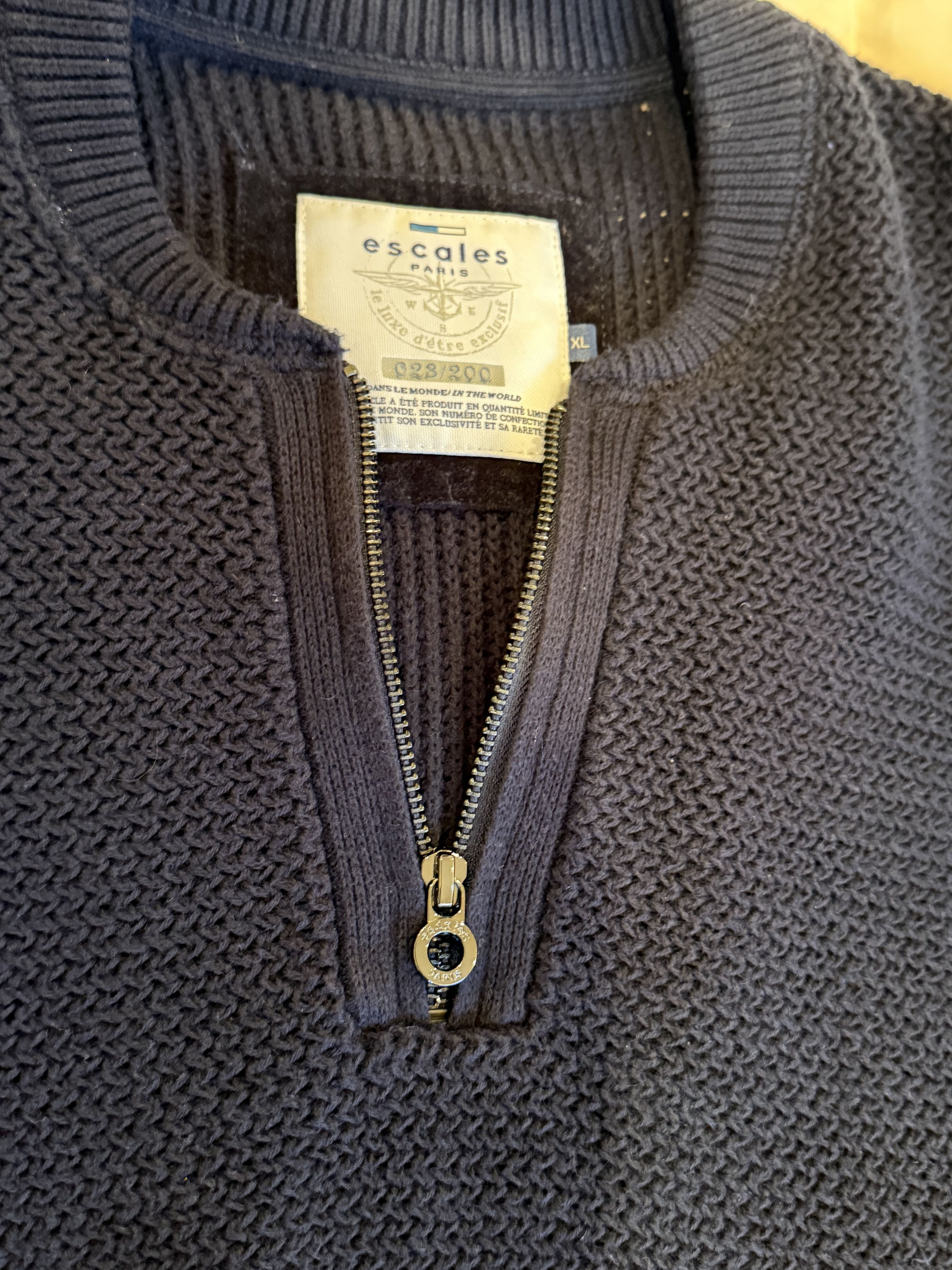 Other Escales Paris Limited Edition ¼ zip sweater Size US XL / EU 56 / 4 - 7 Thumbnail
