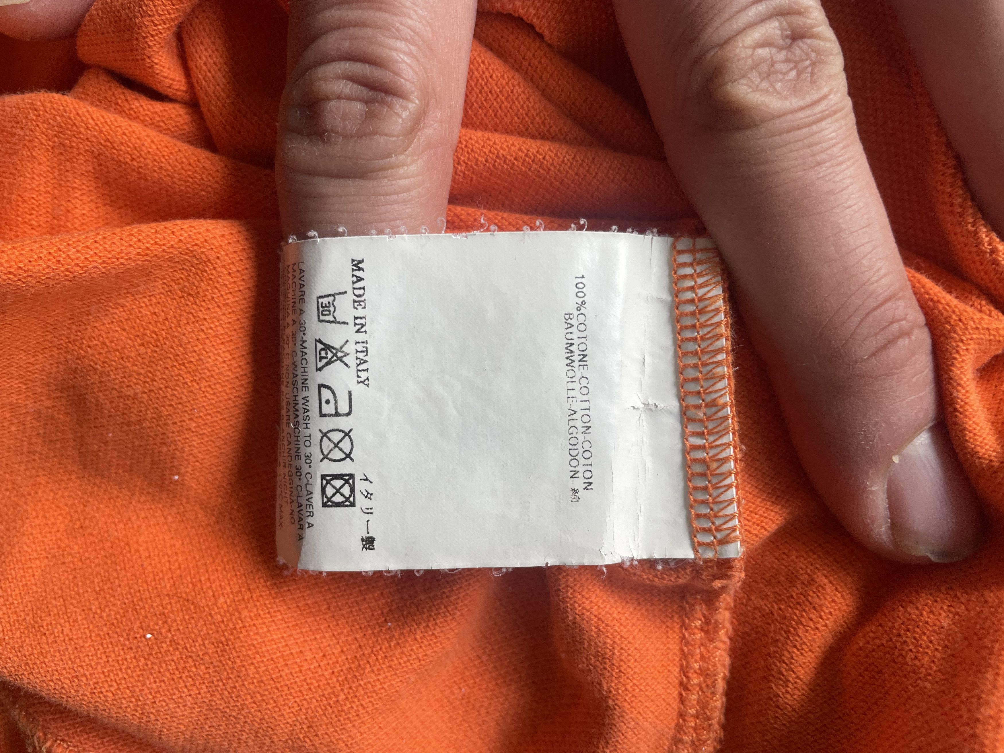 Dsquared2 SS05 Graffiti Logo Polo Orange Size US L / EU 52-54 / 3 - 12 Thumbnail