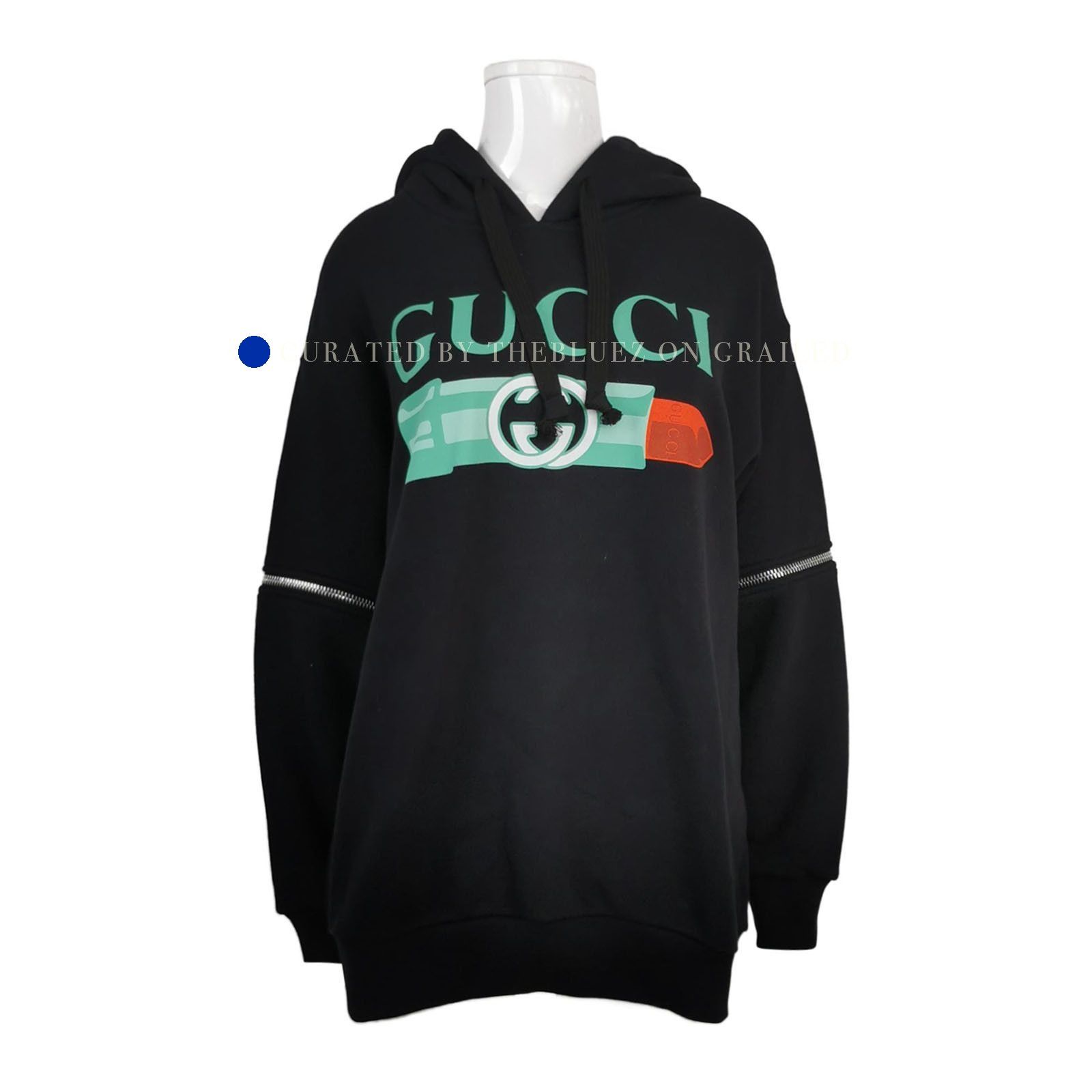 Gucci Logo Hoodie with Detachable Sleeves Size US S / EU 44-46 / 1 - 1 Thumbnail