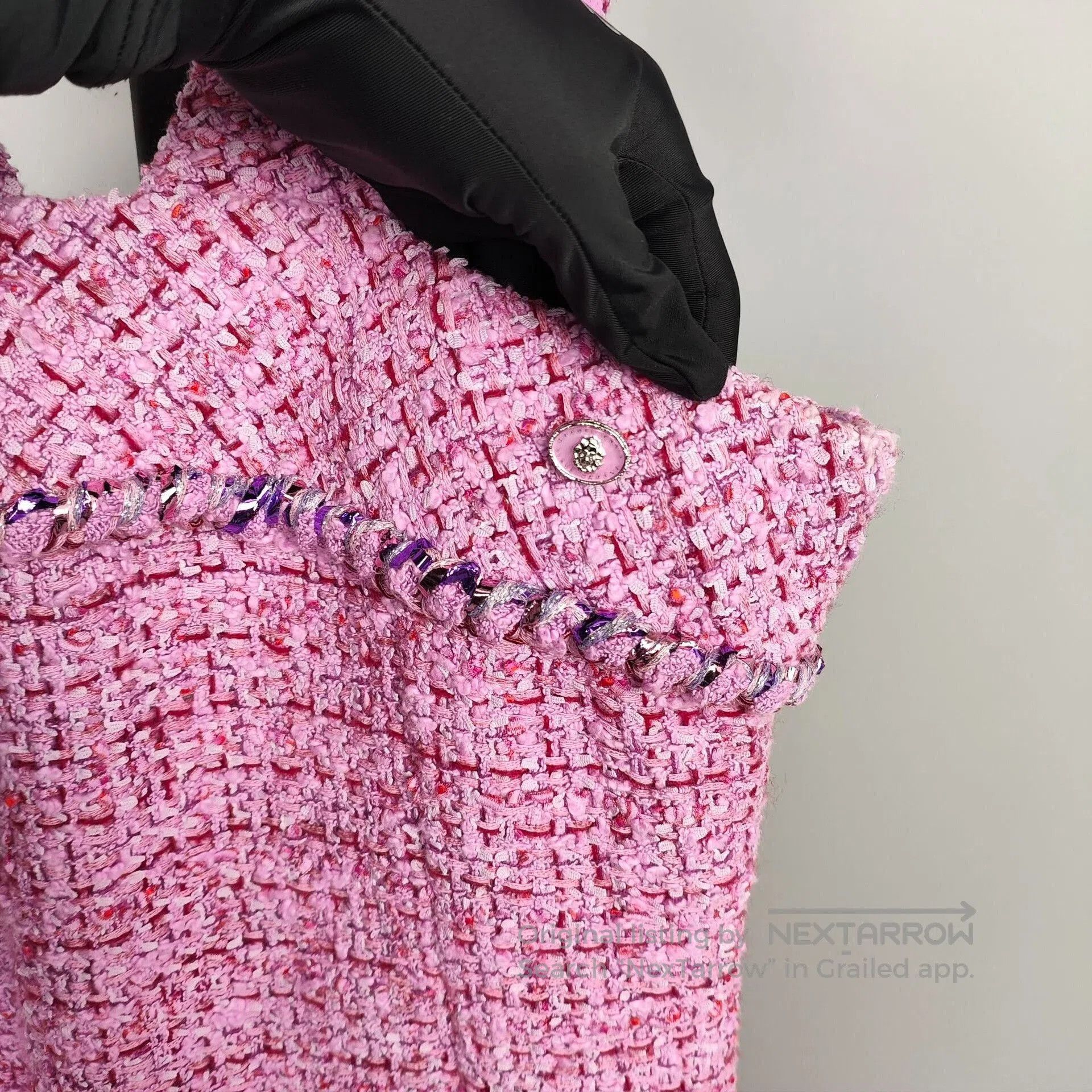 Chanel Chanel 2022 SS Tweed Camisole Dress. Size XS / US 0-2 / IT 36-38 - 3 Thumbnail