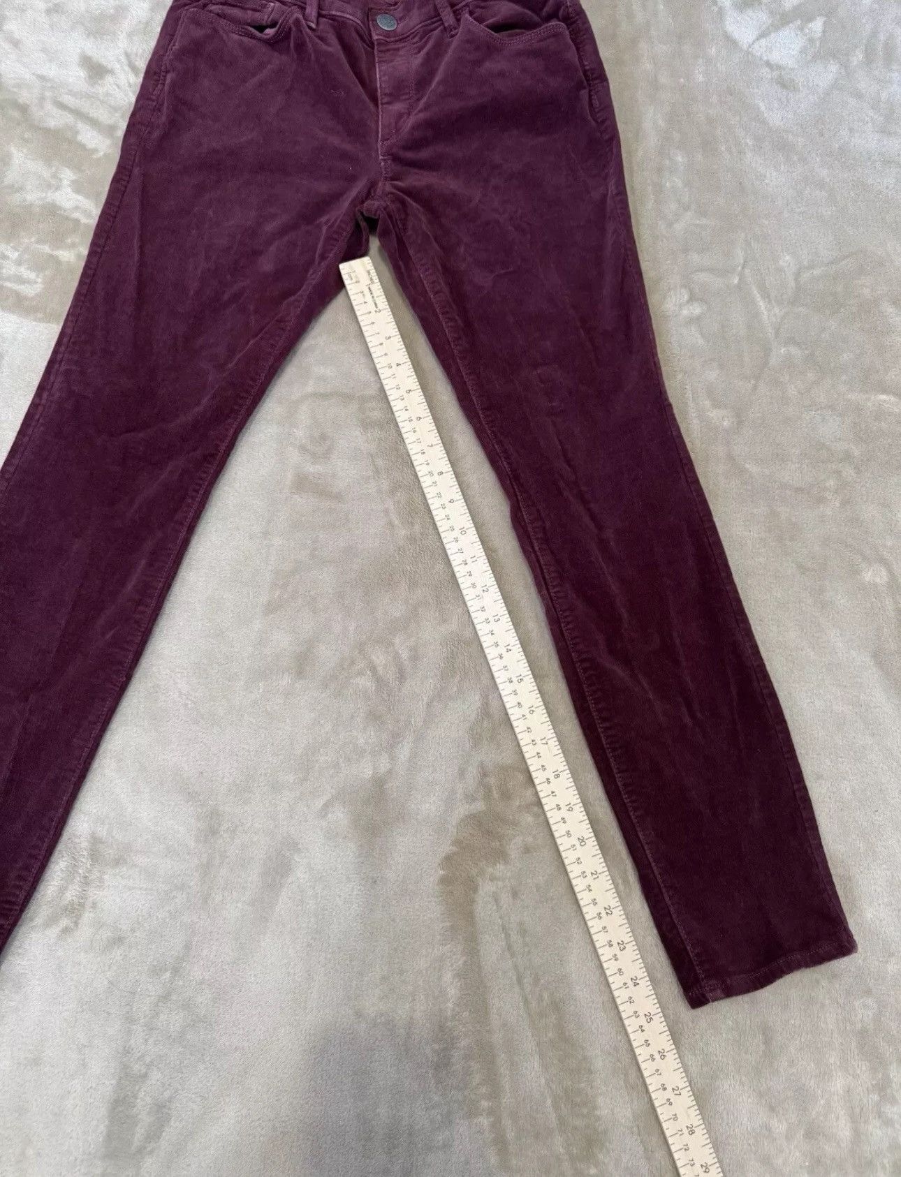 Loft AnnTaylorLoft Women’sCorduroyPants 29/8Curvy Skinny Burgundy Size 29" - 6 Thumbnail