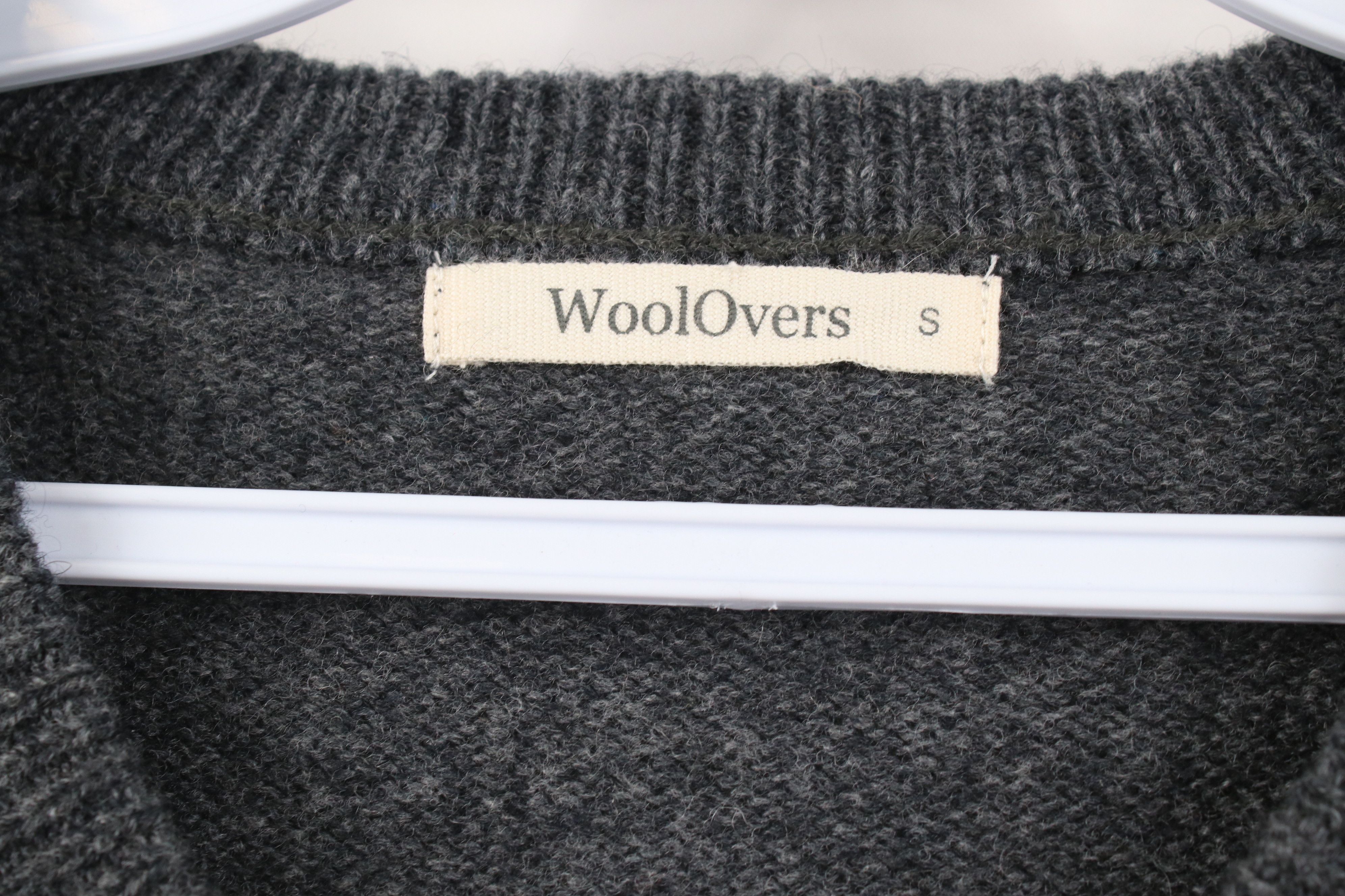 Vintage WoolOvers Wool Overs Wool Knit V-Neck Sweater Heather Gray Size US S / EU 44-46 / 1 - 4 Thumbnail