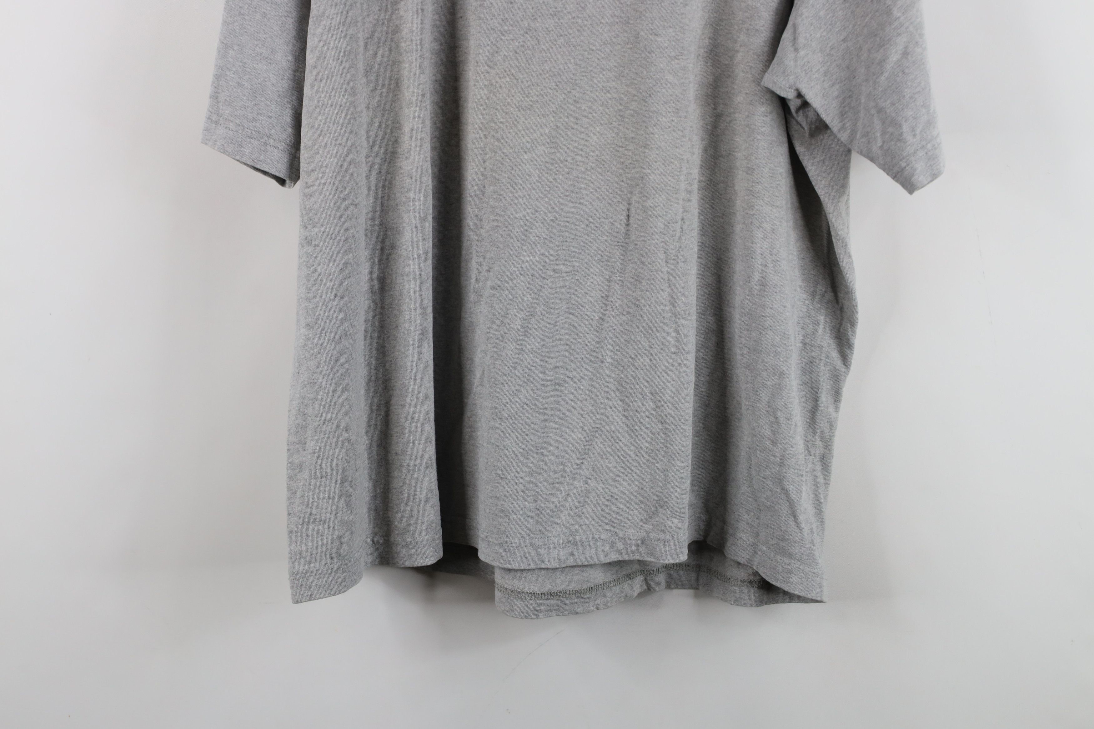 Vintage Vintage 90s Streetwear Heavyweight T-Shirt Heather Gray Size US L / EU 52-54 / 3 - 13 Thumbnail