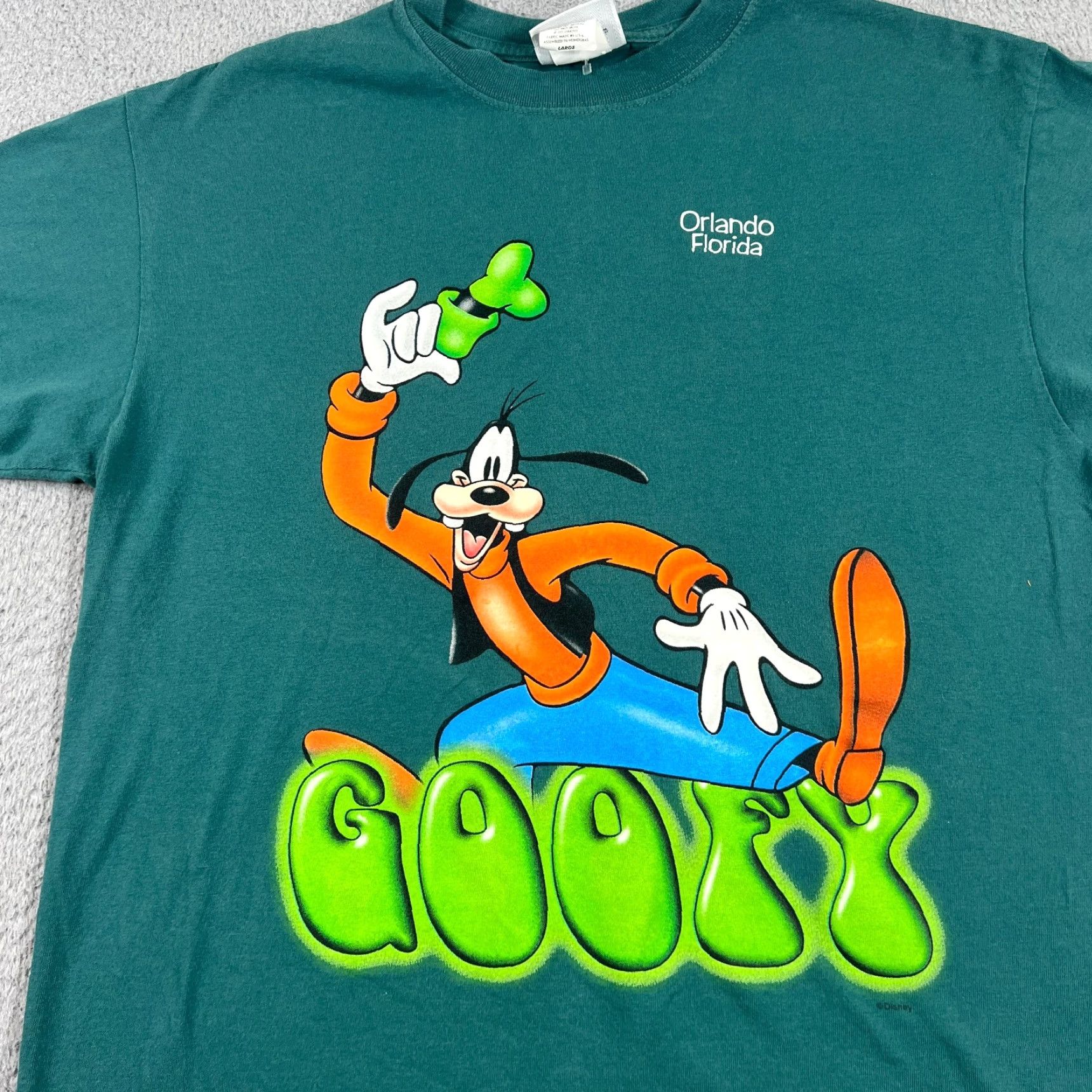 Vintage VINTAGE Sherry Goofy Spellout Graphic T-Shirt Florida Black Adult Large Mens Size US L / EU 52-54 / 3 - 3 Thumbnail