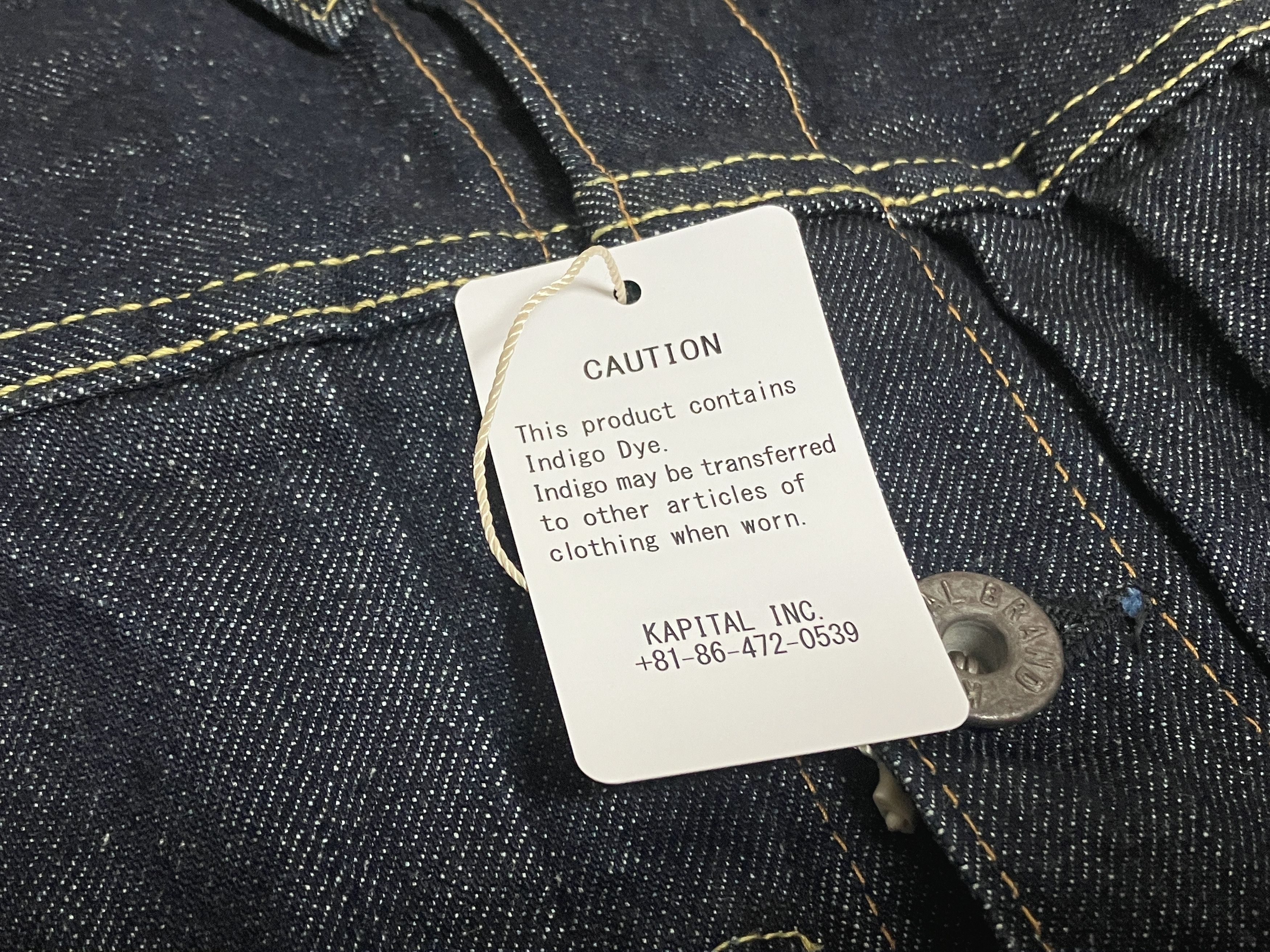Kapital KAPITAL 14oz denim 1ST JKT jacket indigo one wash new L Size US L / EU 52-54 / 3 - 2 Thumbnail
