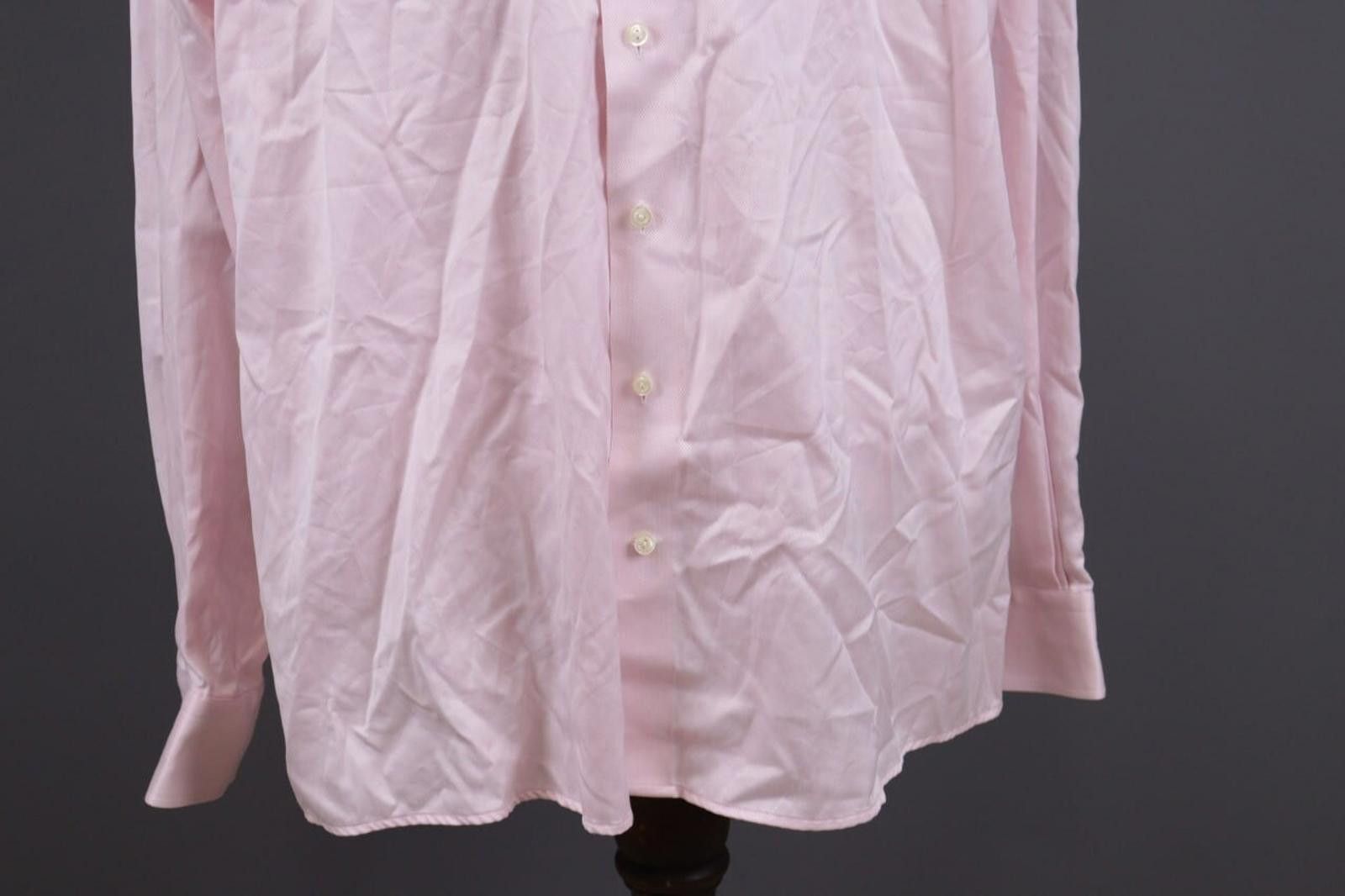 Eton Eton Slim Fit Pink Button Down Dress Shirt Size 47 / 18 Size US M / EU 48-50 / 2 - 3 Thumbnail
