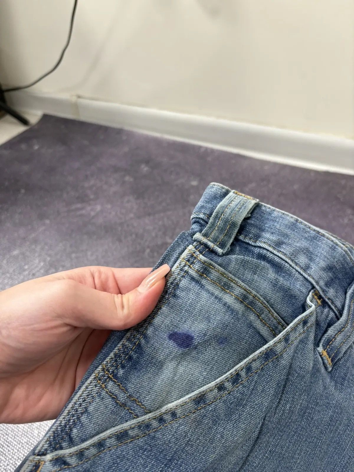 Carhartt × Vintage Vintage Carhartt Hype Blue USA Denim Relaxed Fit Jeans Size US 36 / EU 52 - 13 Thumbnail