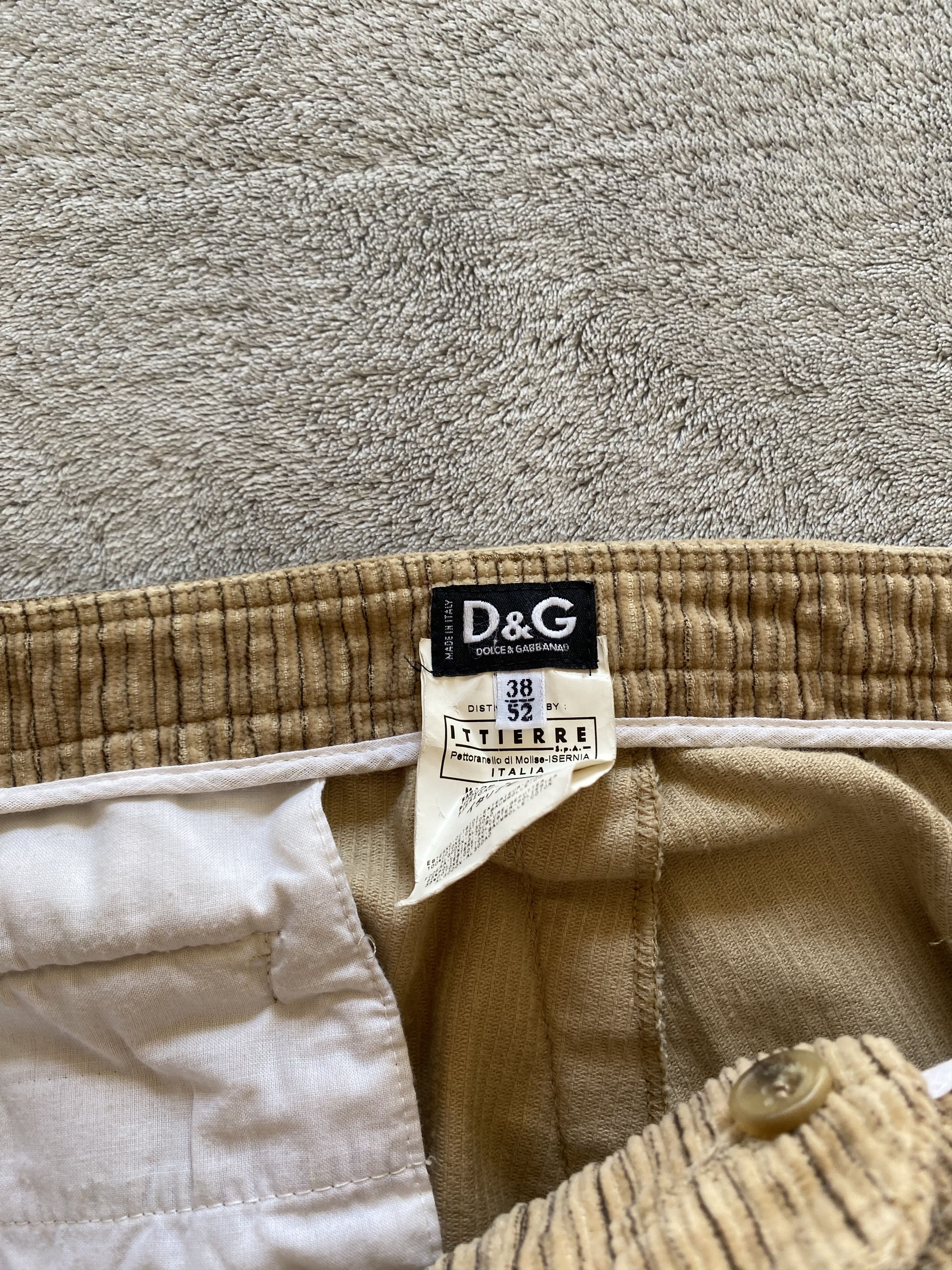 Dolce & Gabbana Vintage y2k rare archive Dolce Gabbana corduroy pants Size US 36 / EU 52 - 7 Thumbnail