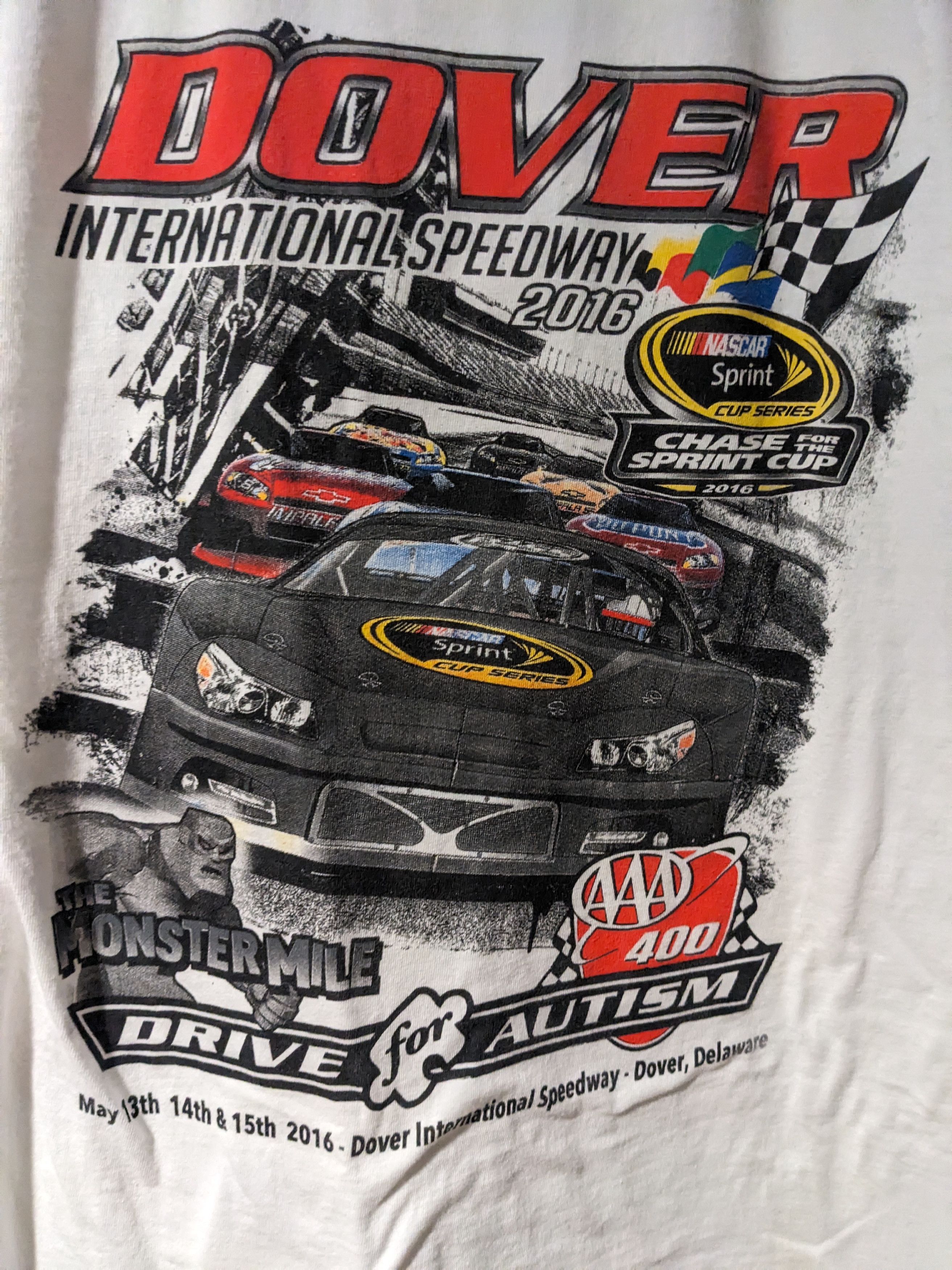Chase Authentics × NASCAR × Vintage Vintage 2016 Nascar Dover Speedway Racing Large T-Shirt Size US L / EU 52-54 / 3 - 2 Thumbnail