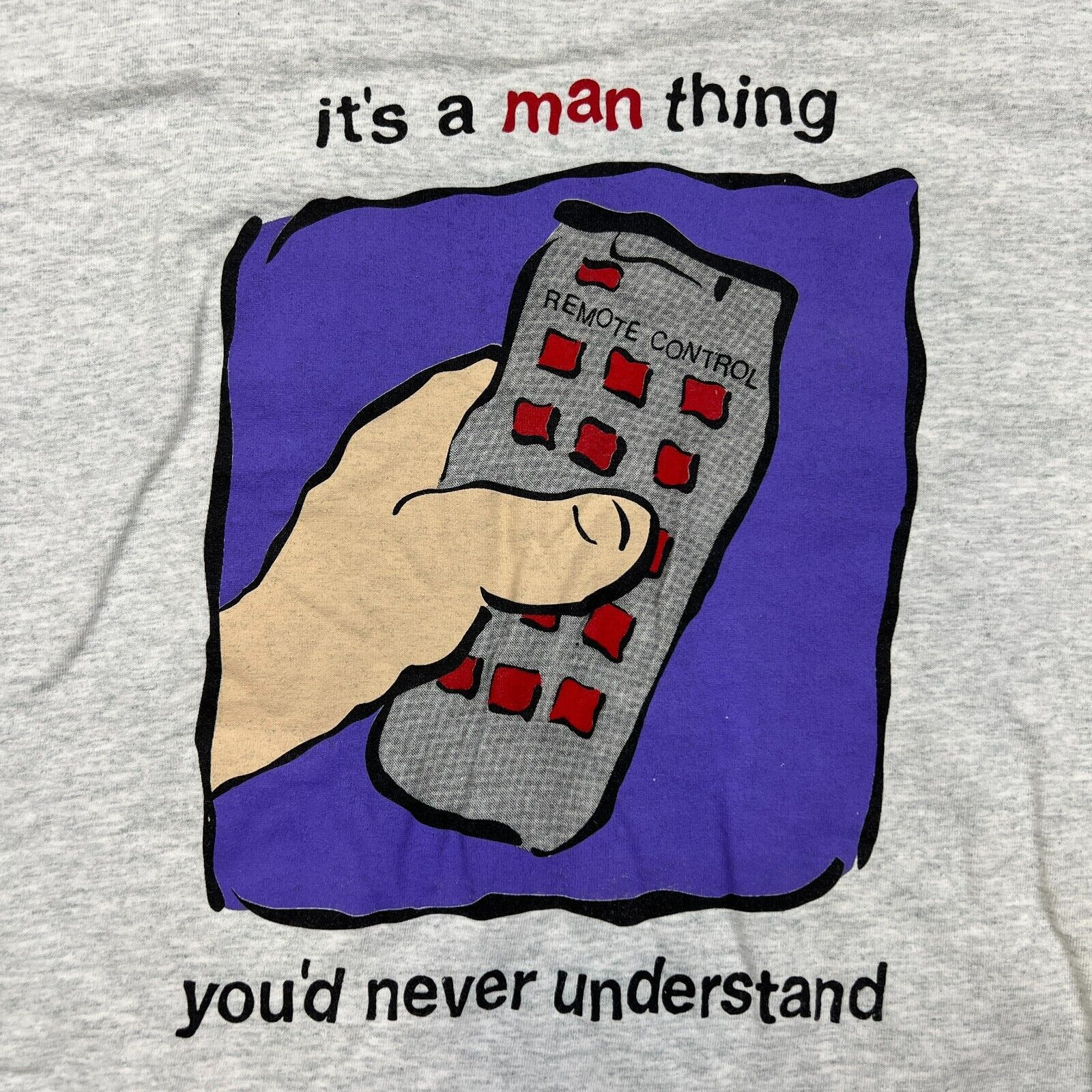 Fruit Of The Loom × Vintage Vintage 90s A Man Thing T Shirt XL Funny TV Short Sleeve Tee Size US XL / EU 56 / 4 - 2 Thumbnail