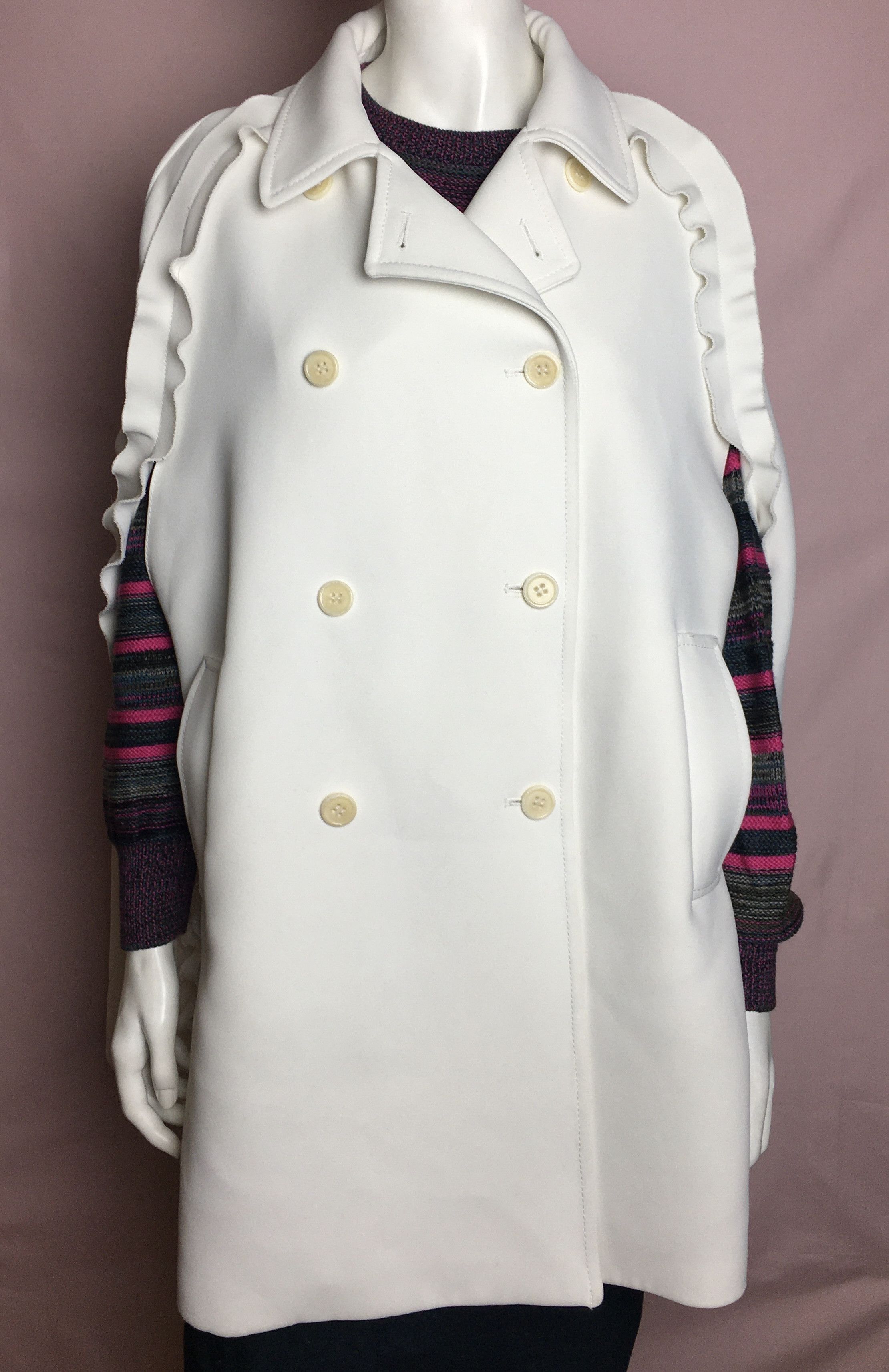RED Valentino RED Valentino Double Breasted Cape Design Coat IT 42 Size M / US 6-8 / IT 42-44 - 11 Thumbnail