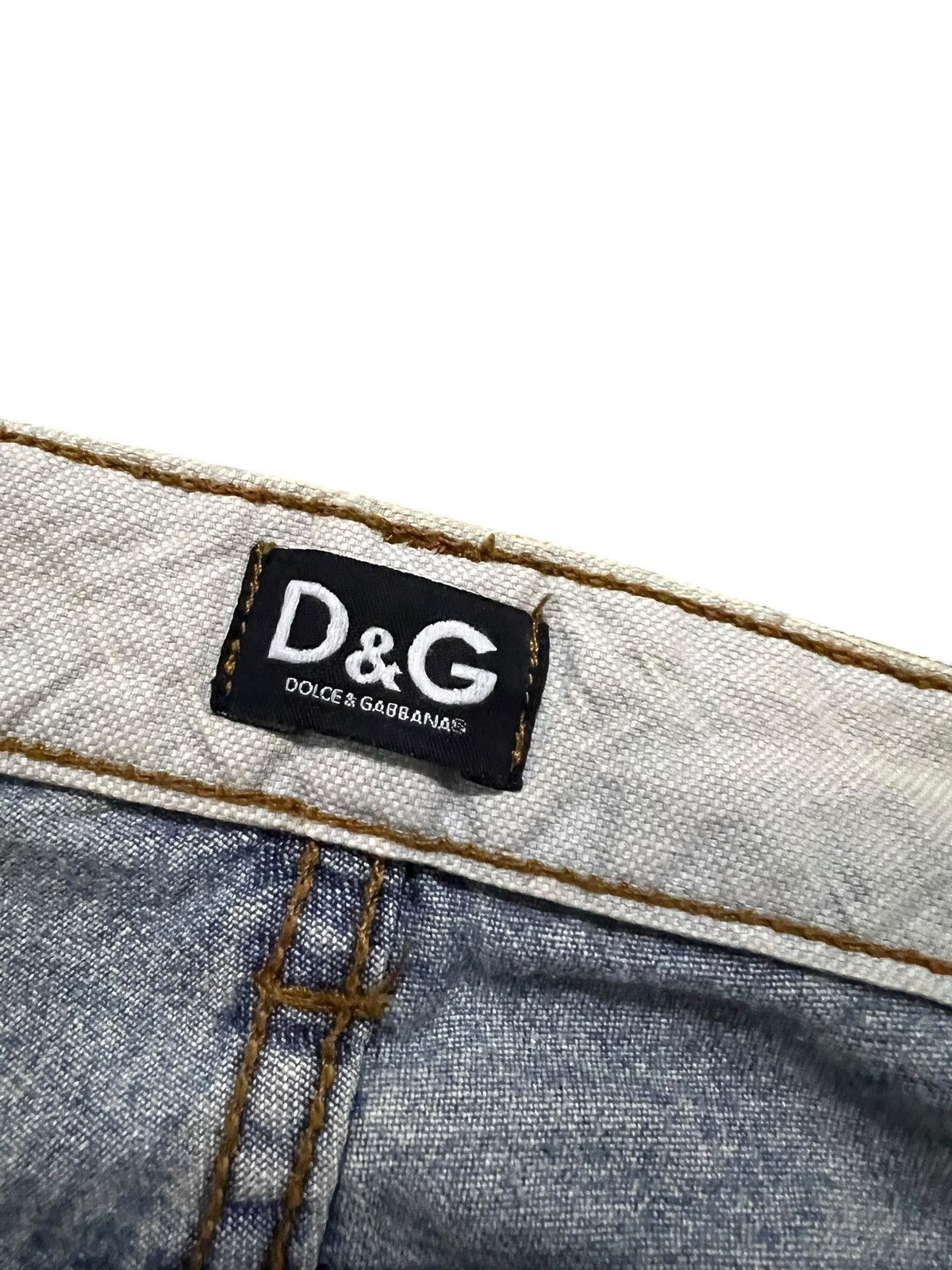 Dolce & Gabbana Dolce & Gabbana Distressed Light Wash Jean like kapital Size US 29 - 11 Thumbnail