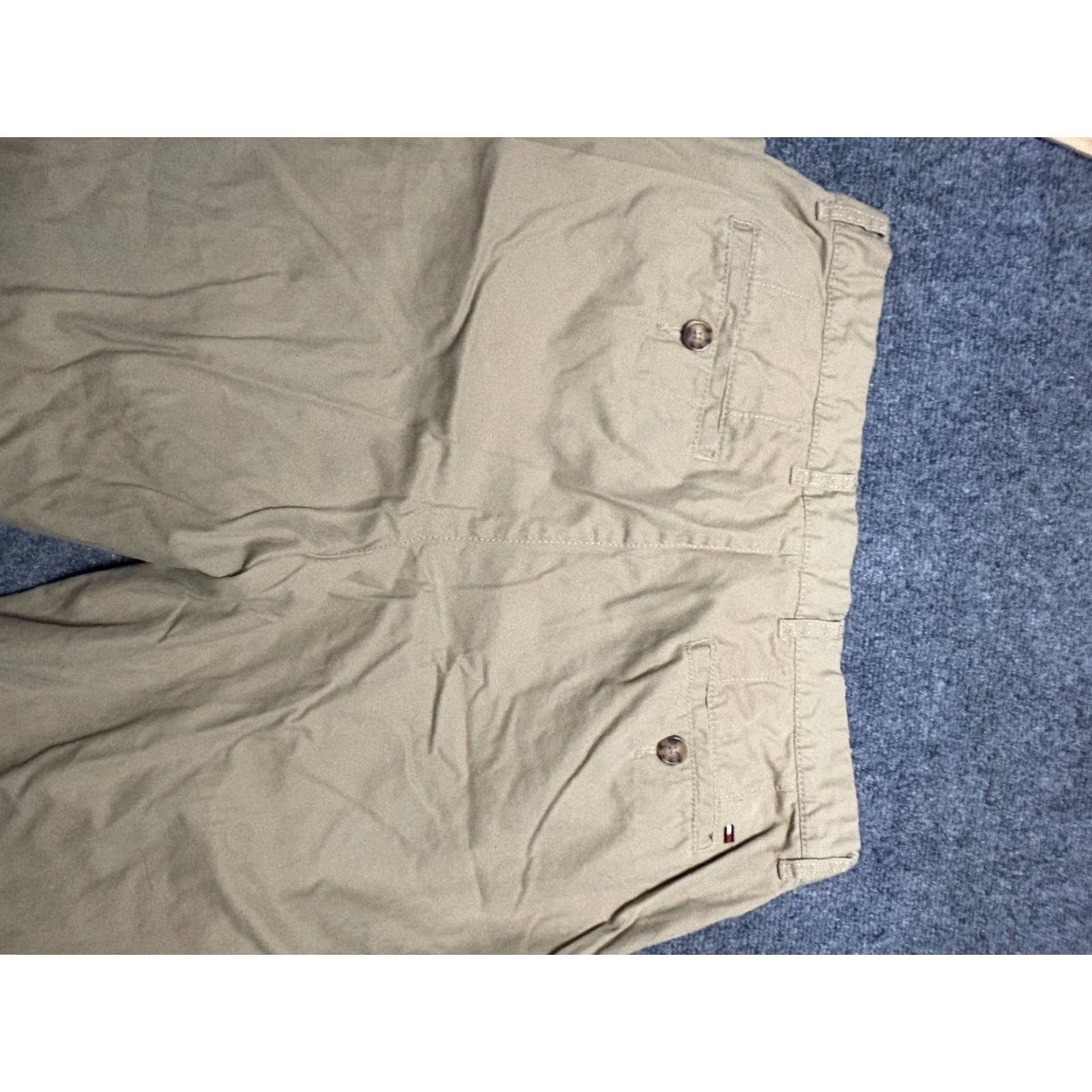 Tommy Hilfiger VINTAGE Tommy Hilfiger Pants Mens 34 x 32 Khaki Beige Khakis Straight Regular Pockets Easy Care 34x32 Mens Boy? Size US 34 / EU 50 - 5 Thumbnail
