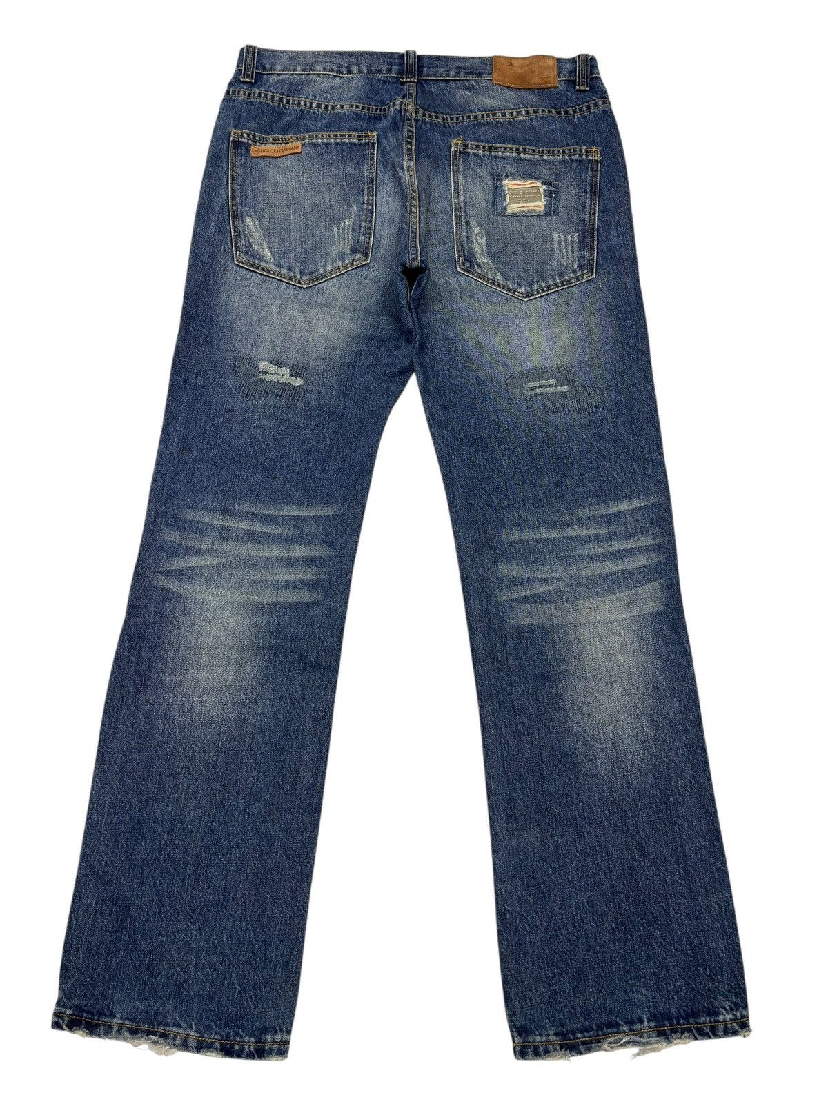 Dolce & Gabbana Dolce & Gabbana 🇮🇹 Distressed ZigZag Denim Jeans Rare Size US 36 / EU 52 - 2 Thumbnail