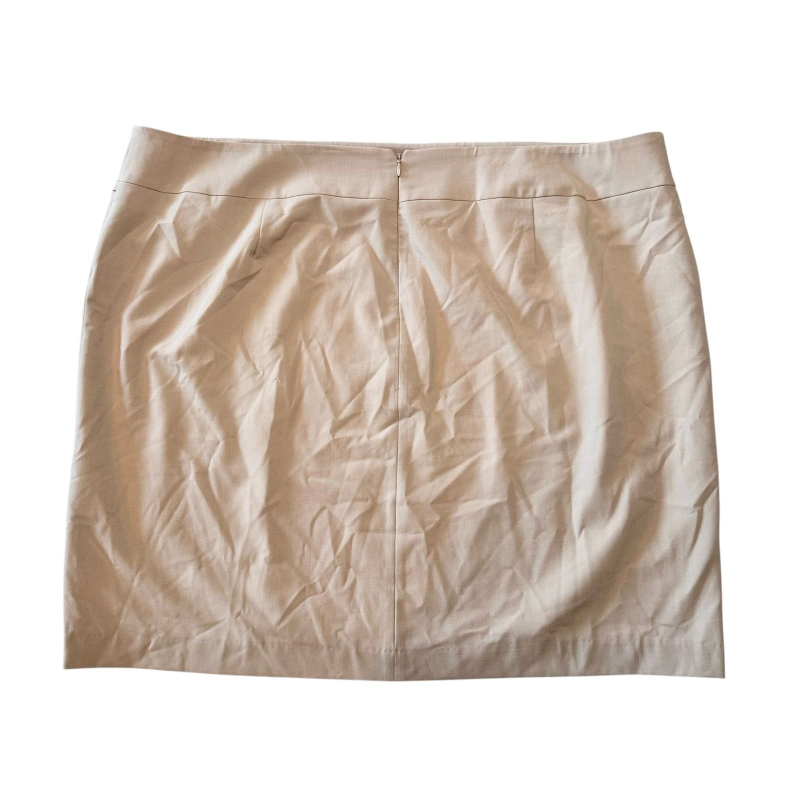 Calvin Klein NWT Calvin Klein Beige Faux Wrap Mini Skirt Size 22W Size XS / US 0-2 / IT 36-38 - 5 Thumbnail