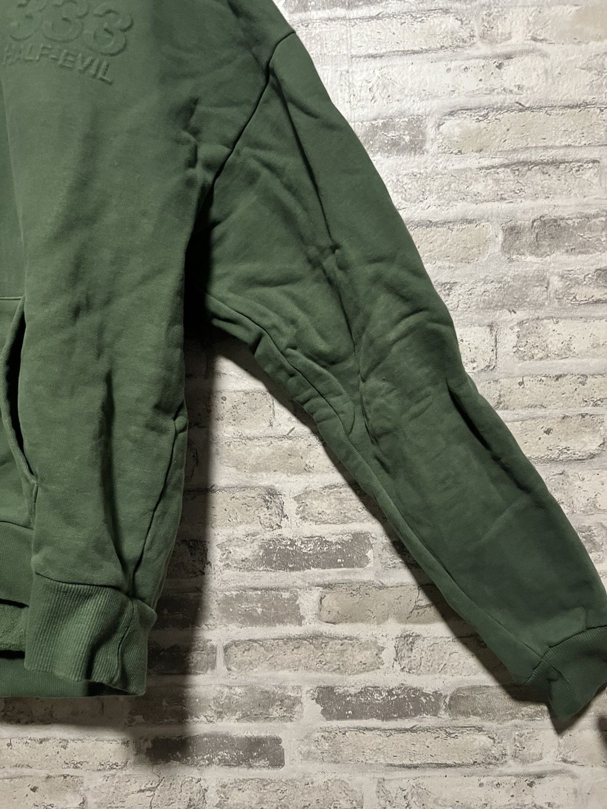 Half Evil HALF EVIL - EMBOSSED LOGO HOODIE (GREEN) MEDIUM Size US M / EU 48-50 / 2 - 6 Thumbnail