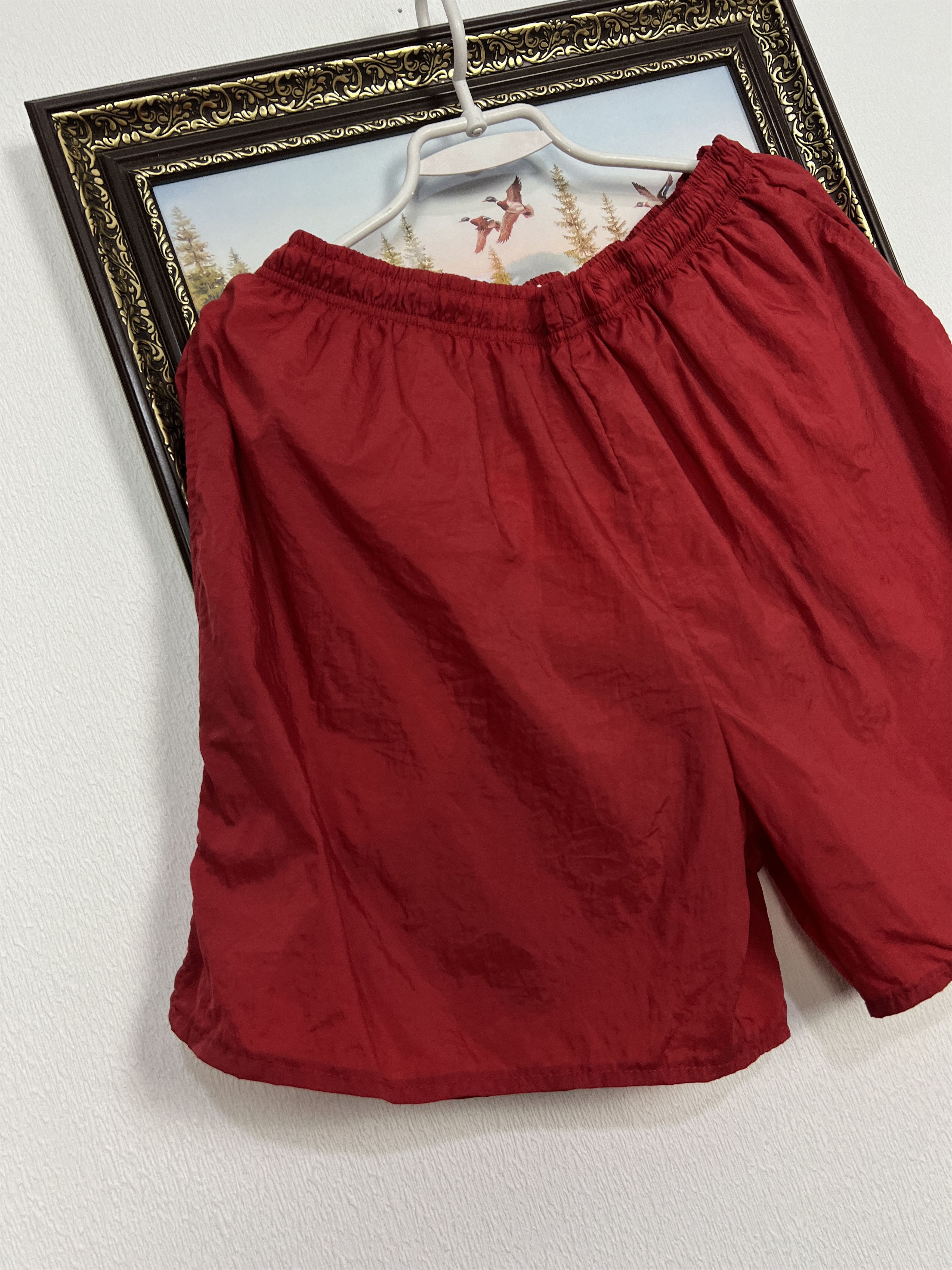 Nike Vintage 90's Nike Nylon Shorts Athletic Rare Big Swoosh Rare Size US 36 / EU 52 - 3 Thumbnail