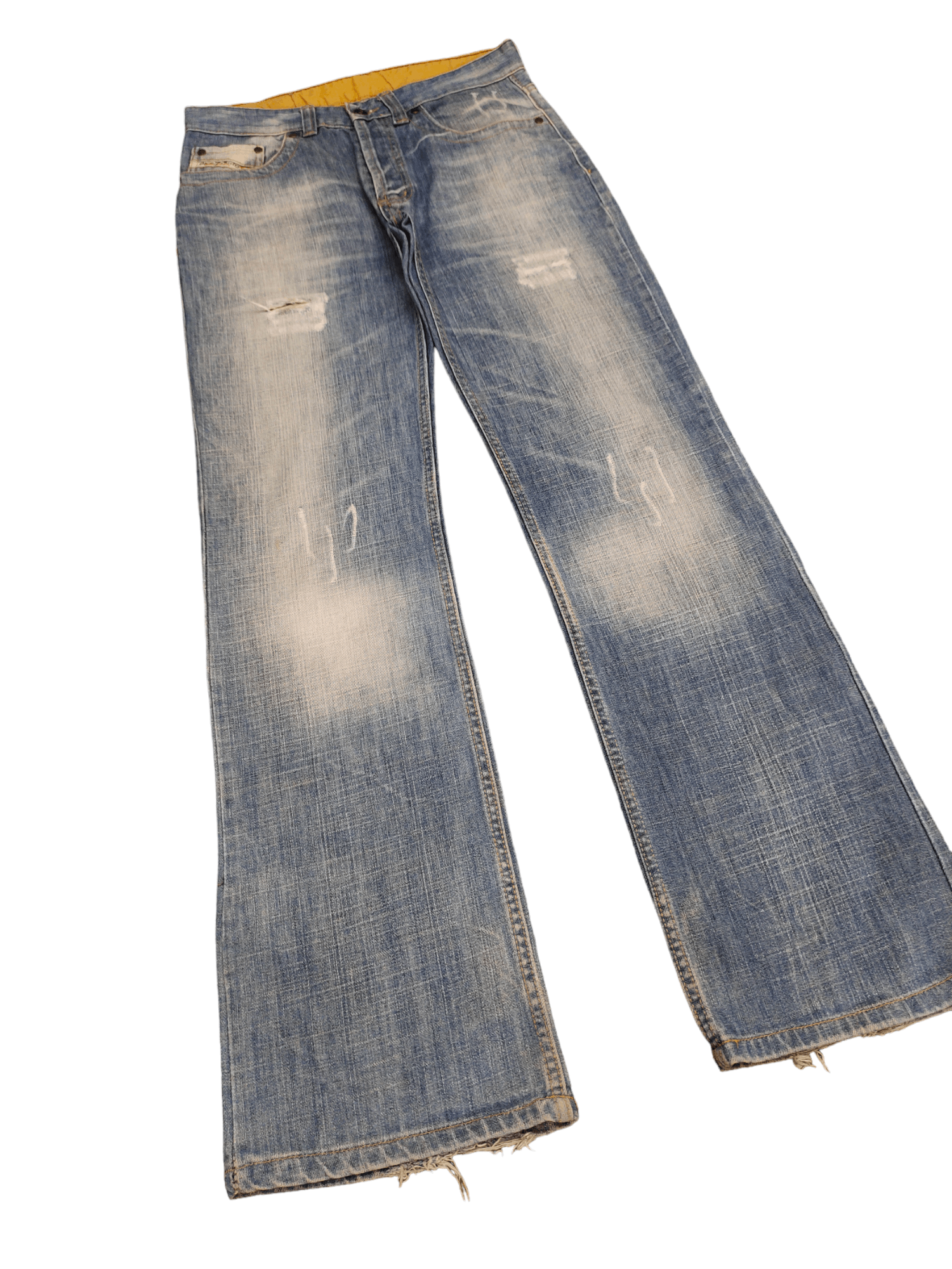 Diesel Flare Jeans Diesel Clawmark Distress Faded Boot Cut Y2k Size US 31 - 12 Thumbnail