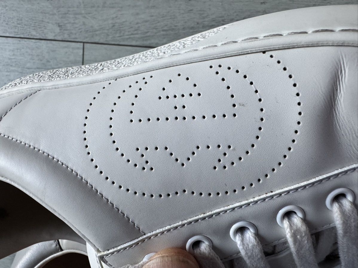 Gucci GUCCI NEW ACE PERF GG LOGO SNEAKER Size US 8.5 / EU 41-42 - 16 Thumbnail