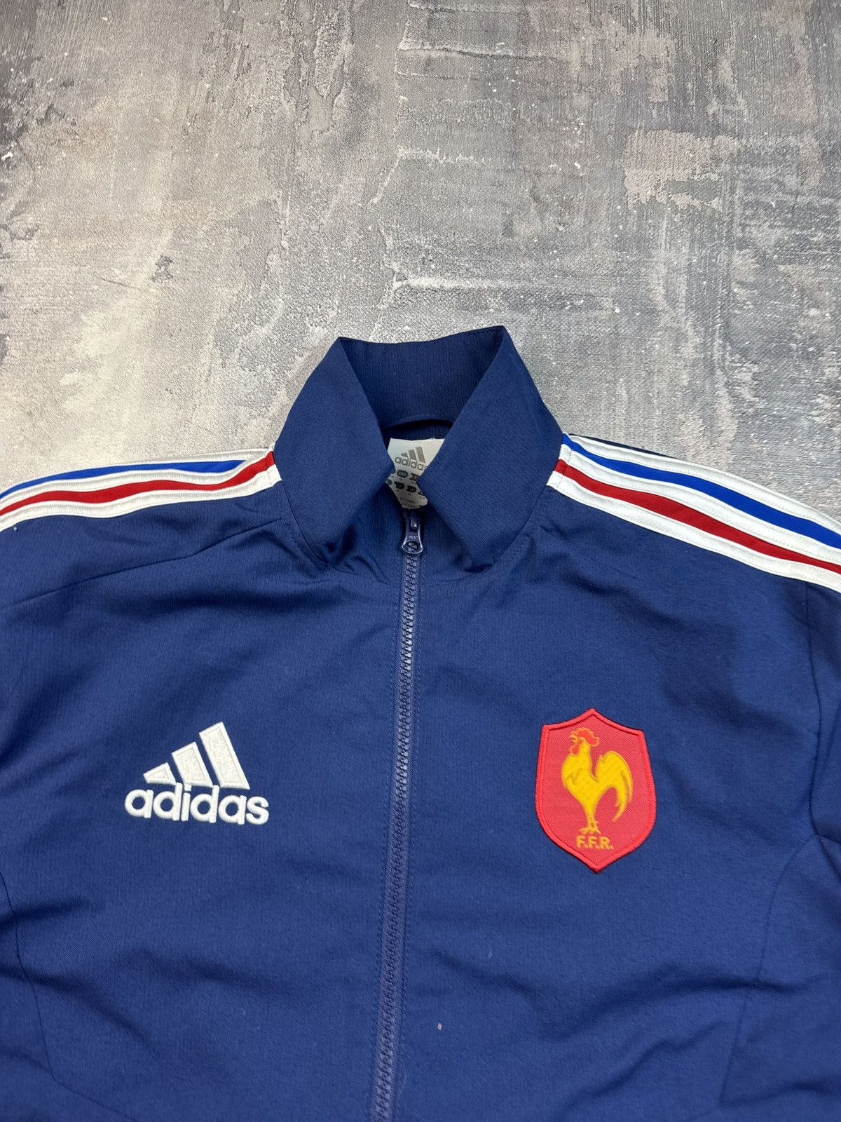 Adidas Adidas France Rugby Track Block Core Jacket Size US S / EU 44-46 / 1 - 2 Thumbnail