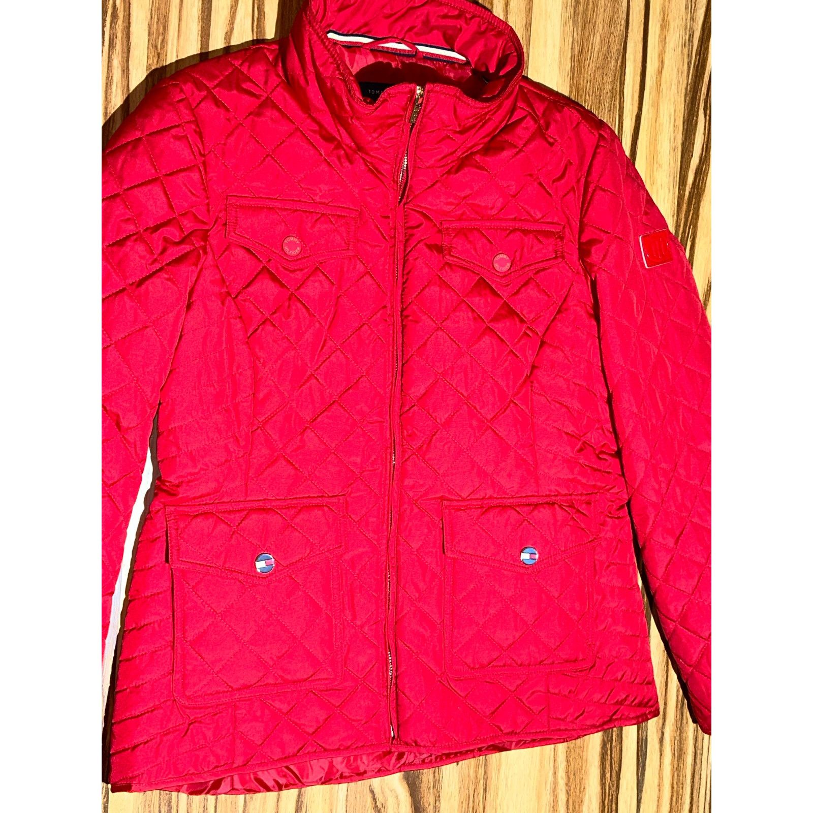 Tommy Hilfiger Tommy Hilfiger Red Winter Jacket Size Medium Size M / US 6-8 / IT 42-44 - 4 Thumbnail