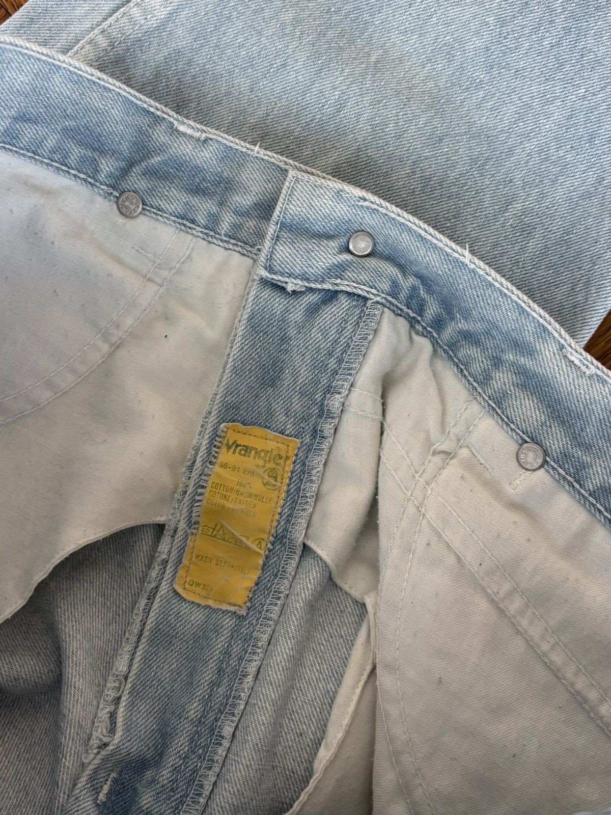 Vintage × Wrangler Vintage Wrangler Blue Bell Jeans 1970s 1960s 1980s Denim 36 Size US 33 - 3 Thumbnail