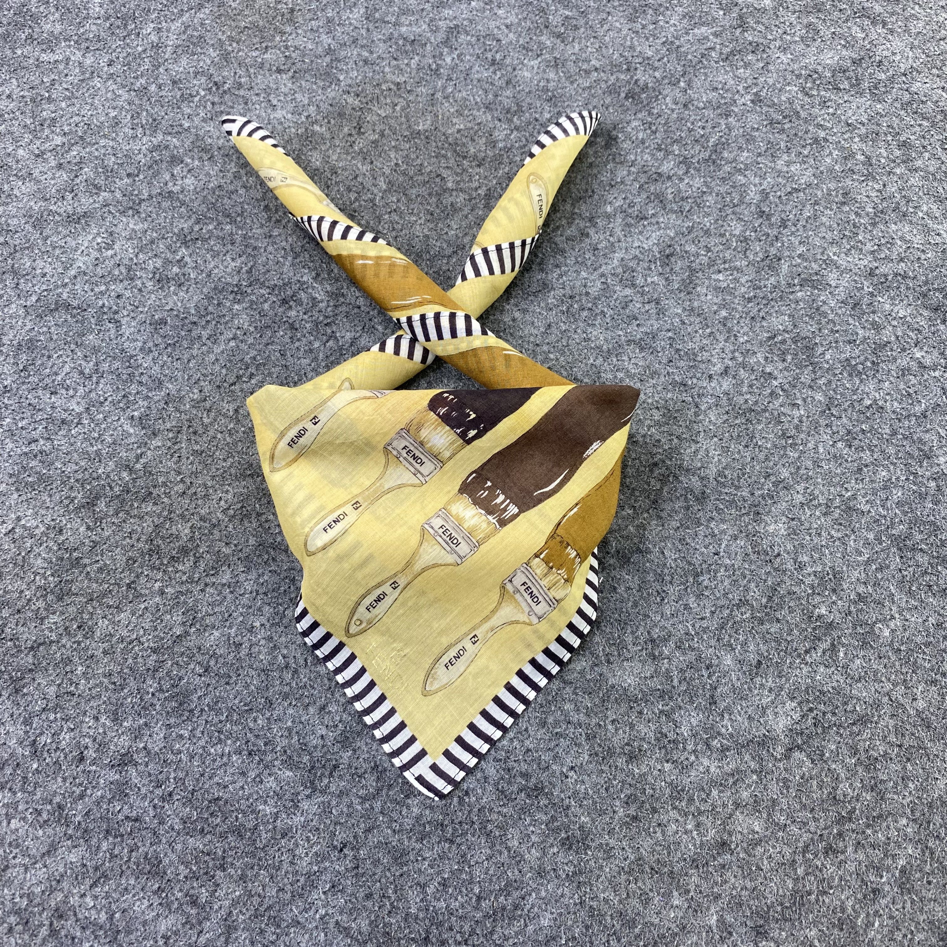 Fendi Fendi Handkerchief Neckerchief Bandana-B2060 Size ONE SIZE - 2 Thumbnail