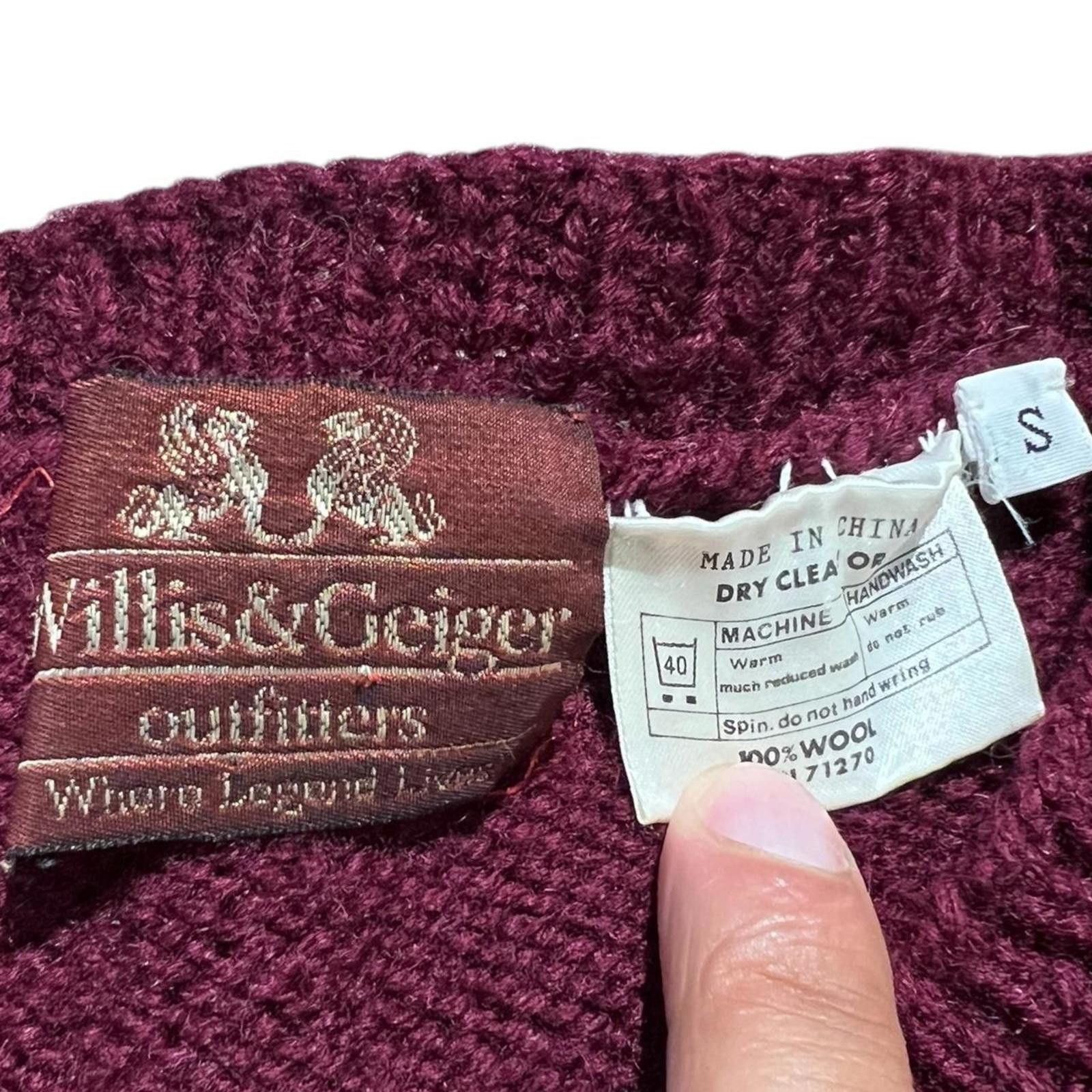 Other Vintage Wills & Geiger 100% Wool Elephant Sweater (rare) Size S / US 4 / IT 40 - 3 Thumbnail