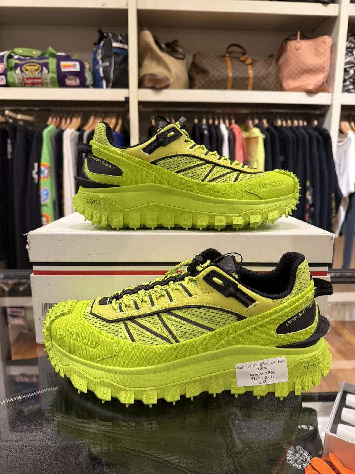 Moncler Moncler Trailgrip Low - Fluo Yellow Size US 10 / EU 43 - 1 Thumbnail