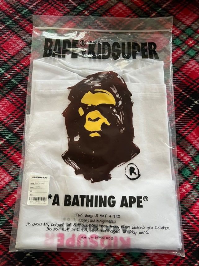 Bape Bape Kidsuper Milo Tee White Size Small Size US S / EU 44-46 / 1 - 2 Thumbnail