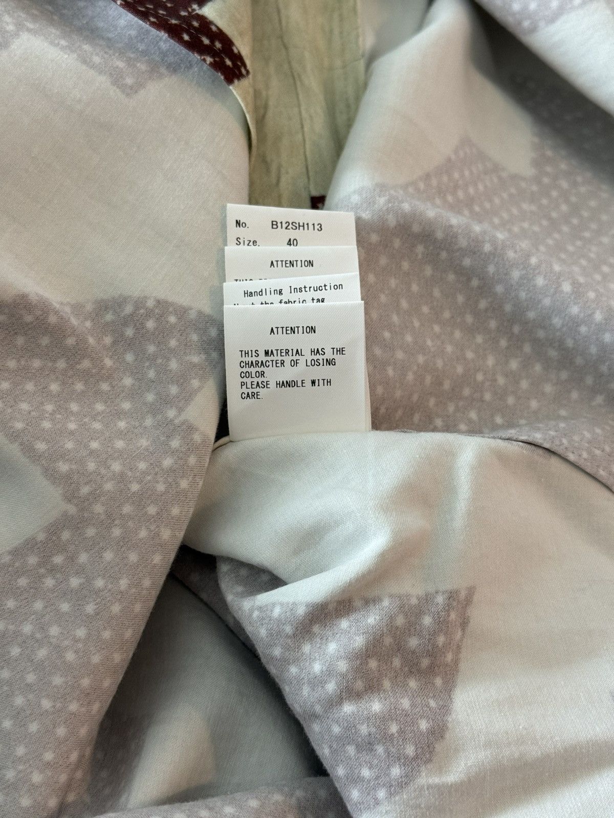 Maison MIHARA YASUHIRO Maison Mihara Yasuhiro Drunker's Path Shirt 'Red' Size US XXS / EU 40 - 11 Thumbnail