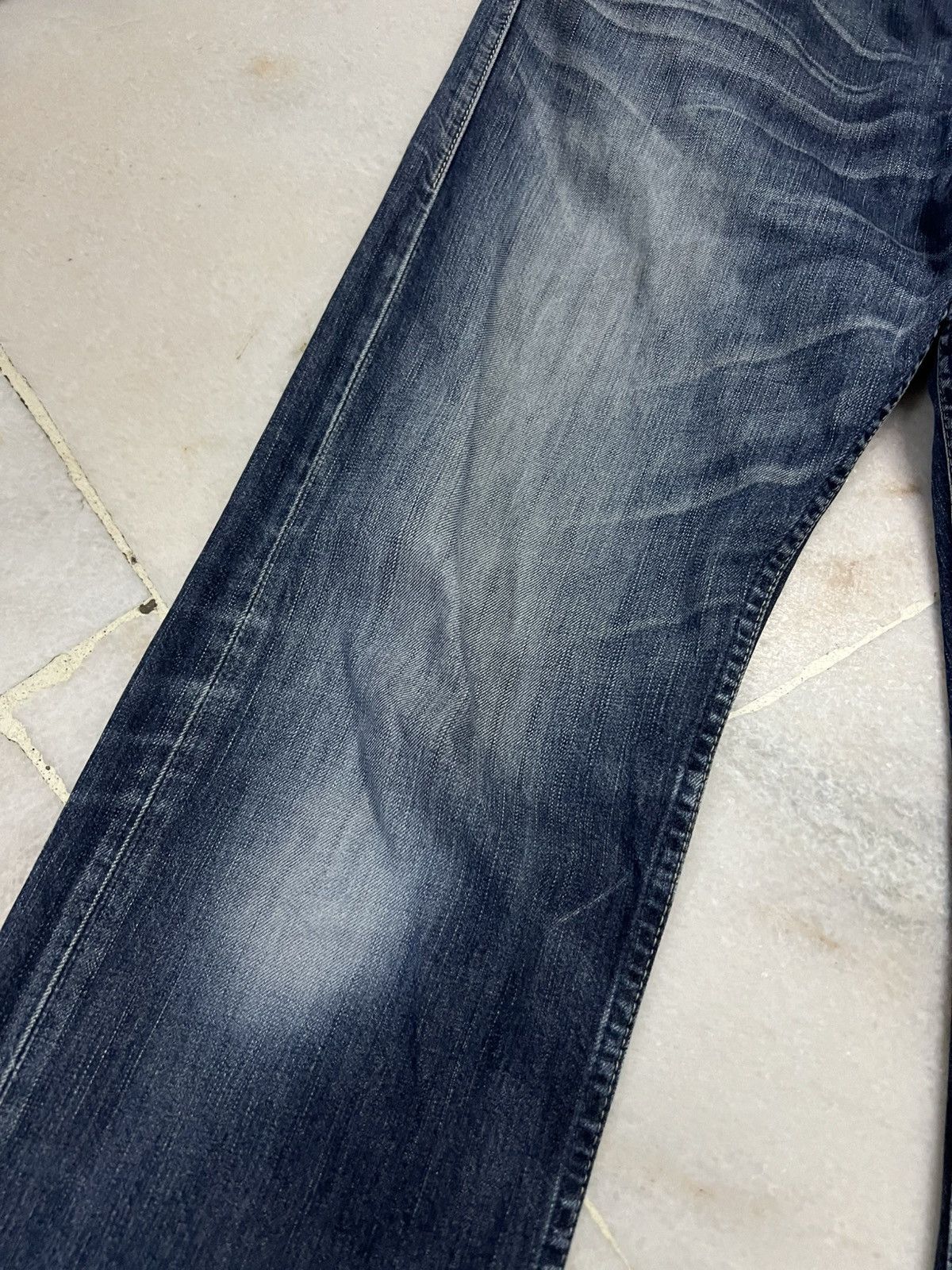 Jean × Levi's × Vintage 💥Vintage Levis 202 Distressed Faded Blue Jeans Size US 33 - 6 Thumbnail
