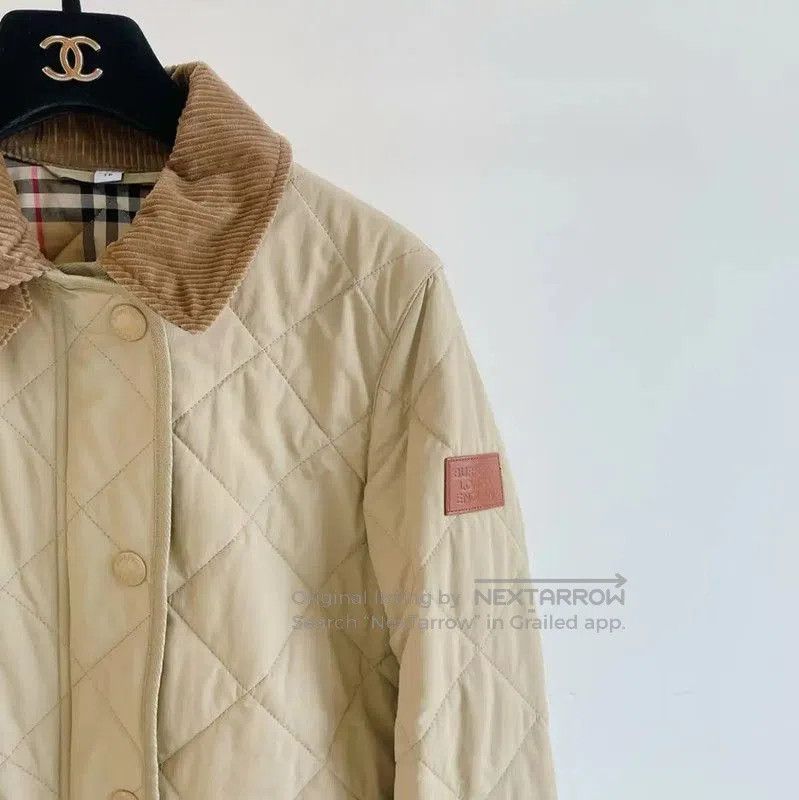Burberry Burberry Quilted Jacket in Khaki. Size XS / US 0-2 / IT 36-38 - 2 Thumbnail