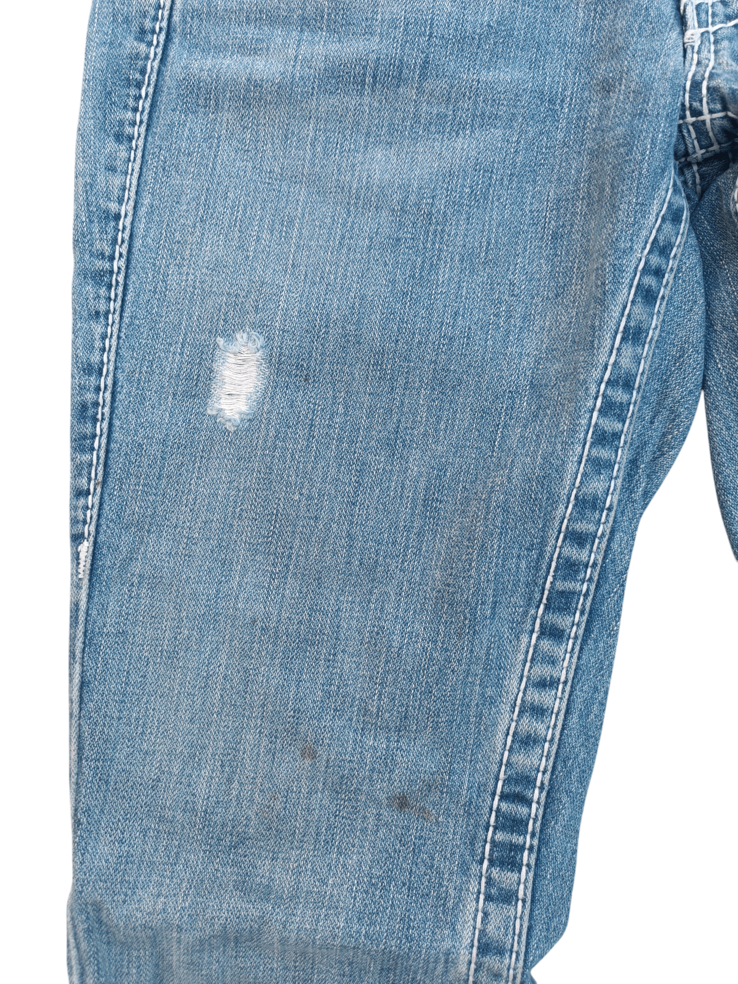 American Apparel × True Religion FLARED 💥 TRUE RELIGION DISTRESSED JOEY BIG T DENIM TR13 Size 27" / US 4 / IT 40 - 17 Thumbnail